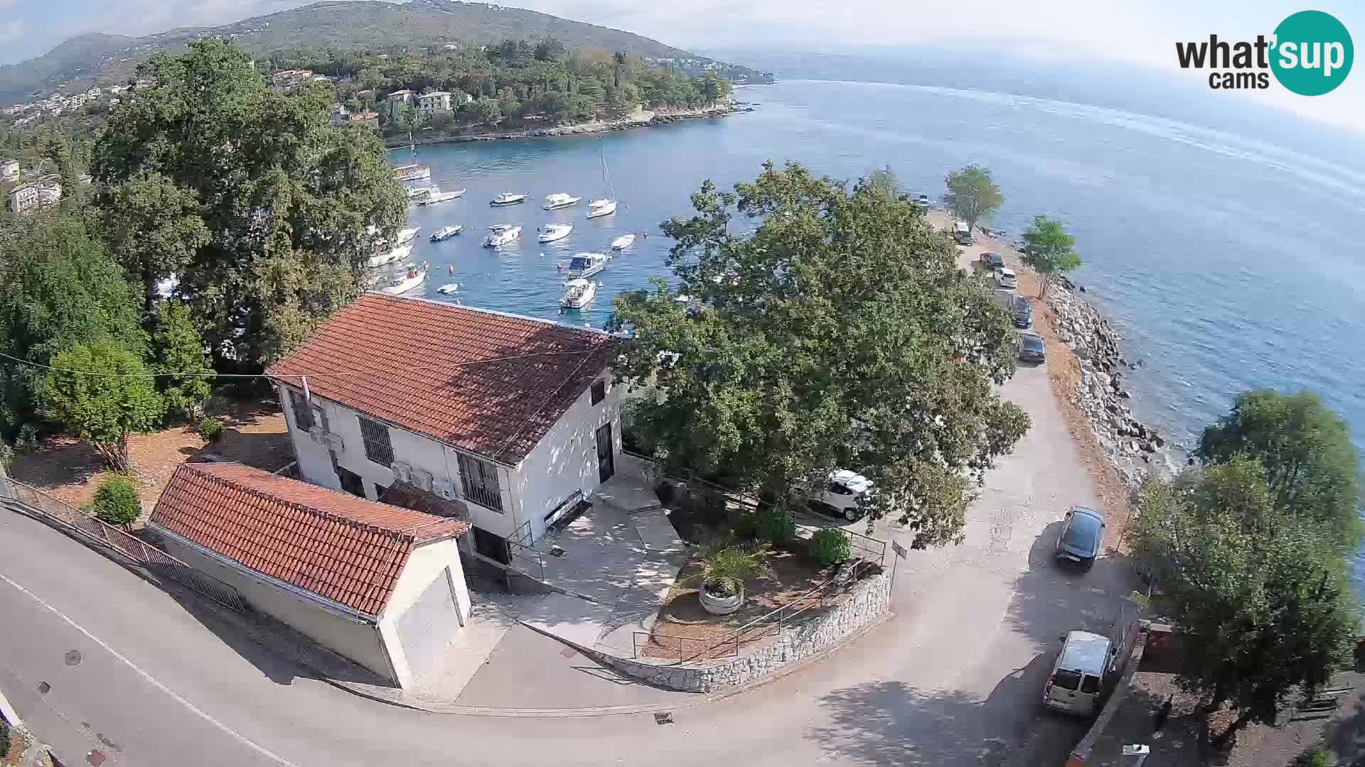 Webcam porto Ika – Vista LIVE sul porto e le luci di Opatija