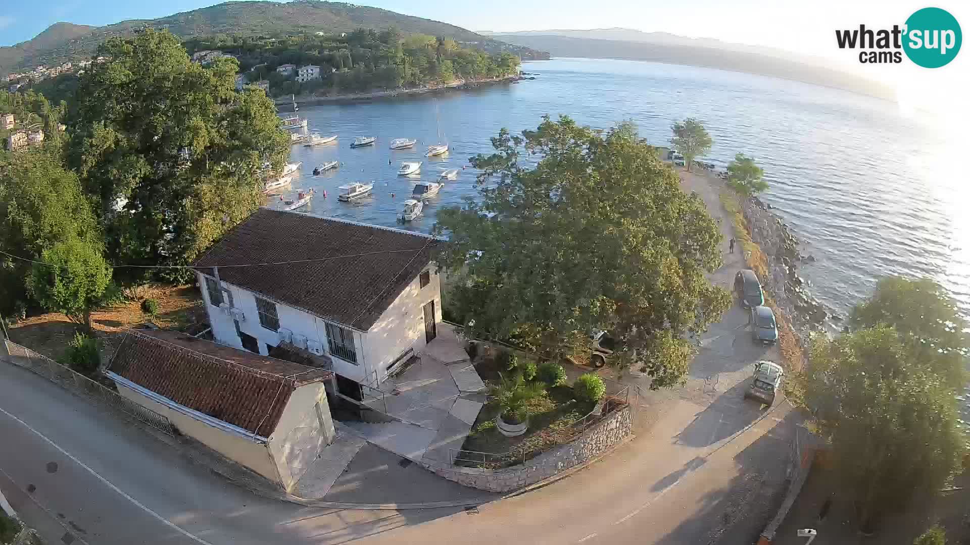 Webcam porto Ika – Vista LIVE sul porto e le luci di Opatija