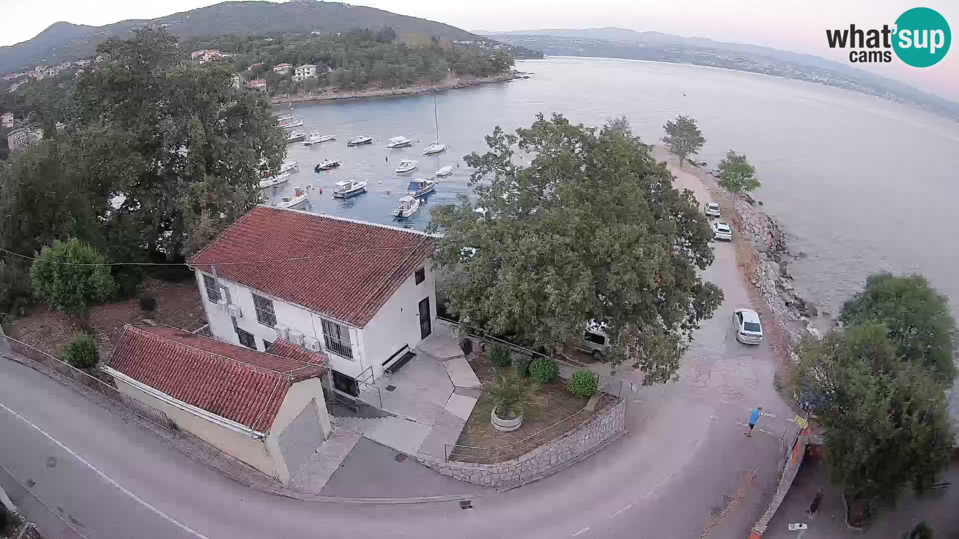 Webcam puerto de Ika – Vista en directo y luces de Opatija