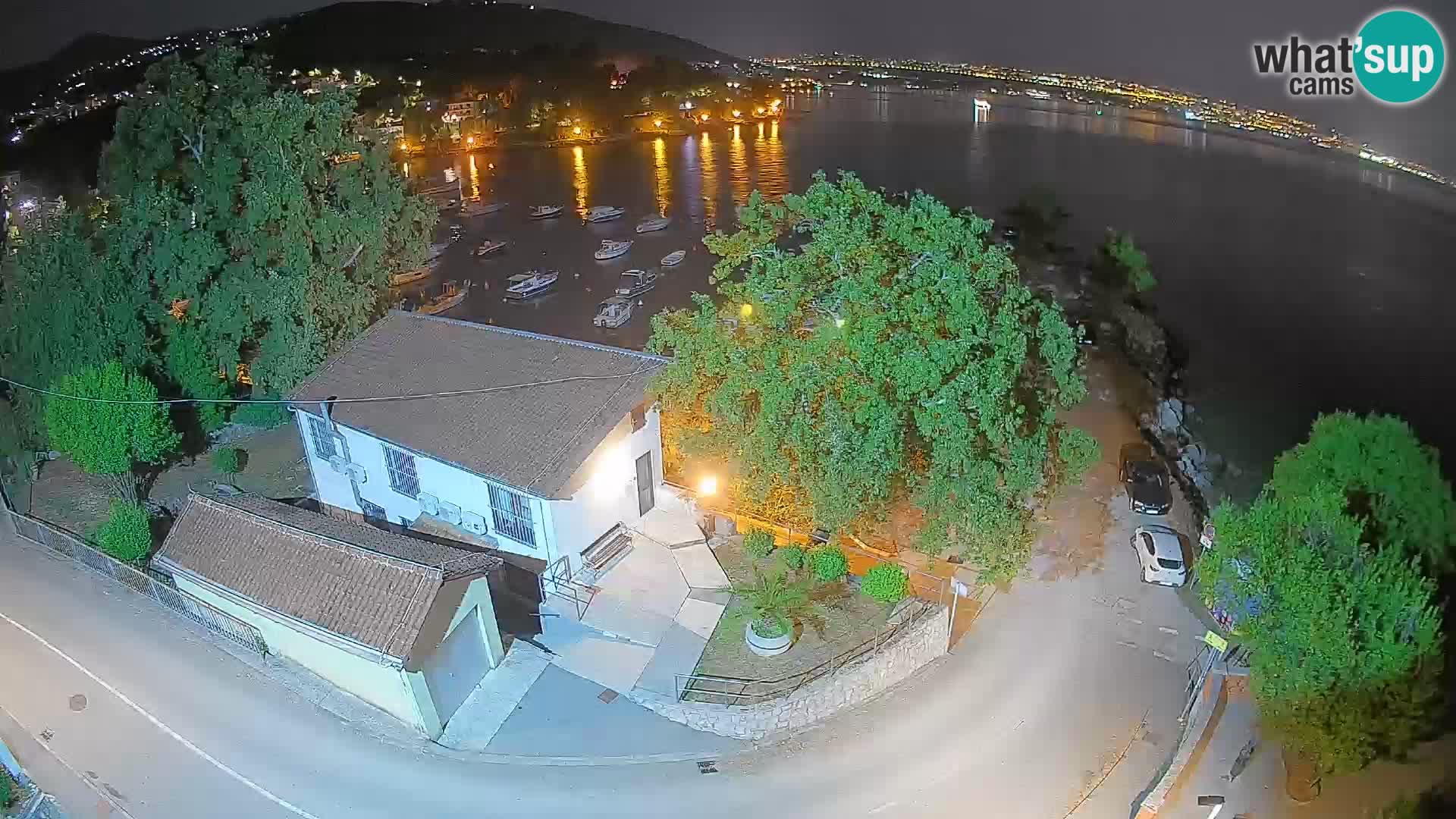 Webcam porto Ika – Vista LIVE sul porto e le luci di Opatija