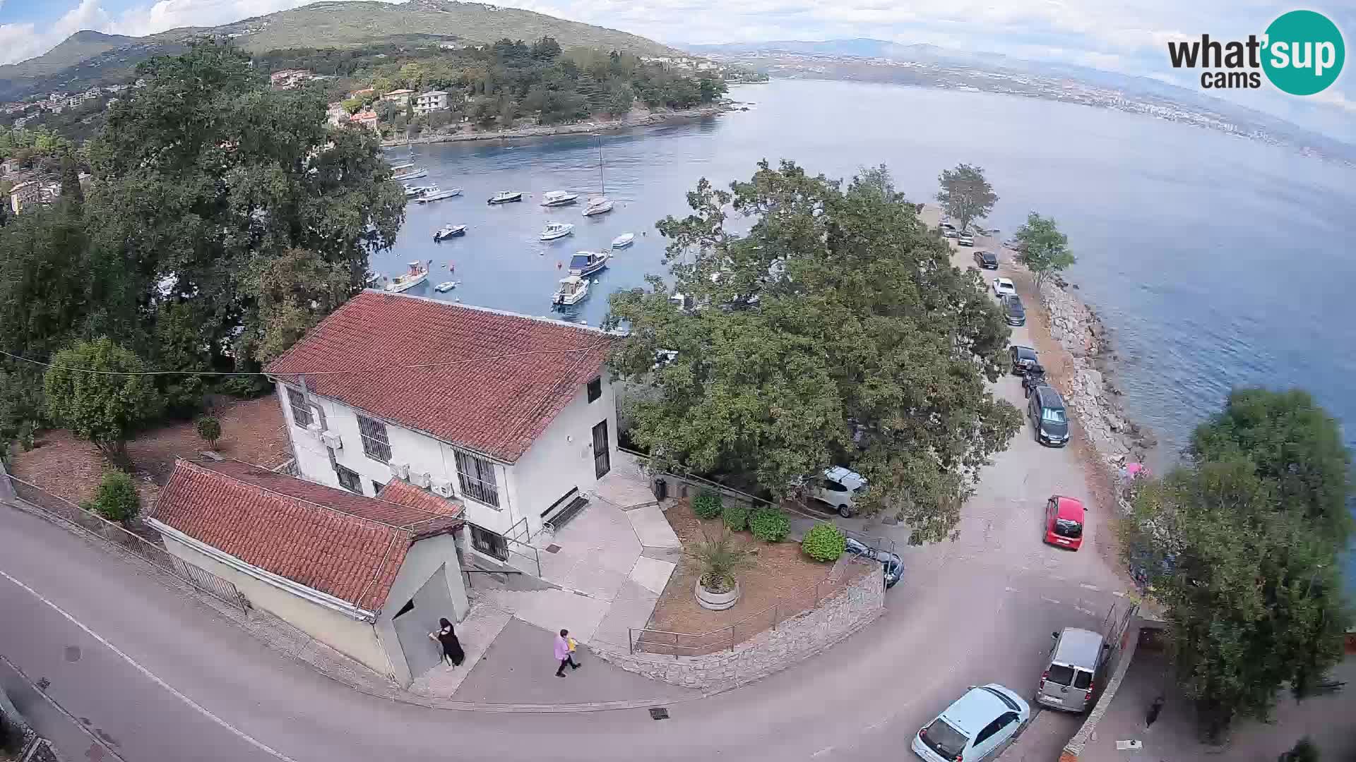 Webcam puerto de Ika – Vista en directo y luces de Opatija