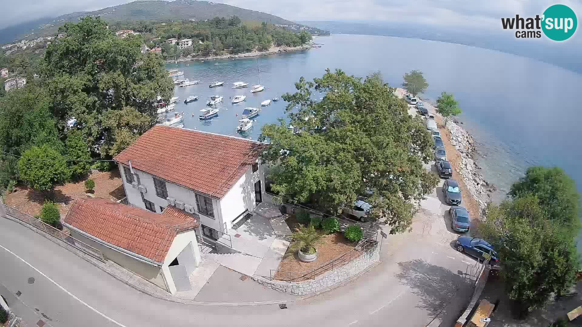 Webcam puerto de Ika – Vista en directo y luces de Opatija