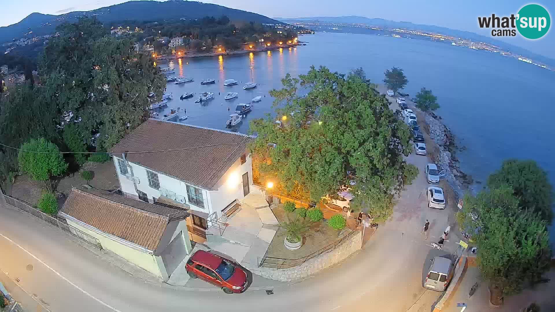 Webcam porto Ika – Vista LIVE sul porto e le luci di Opatija