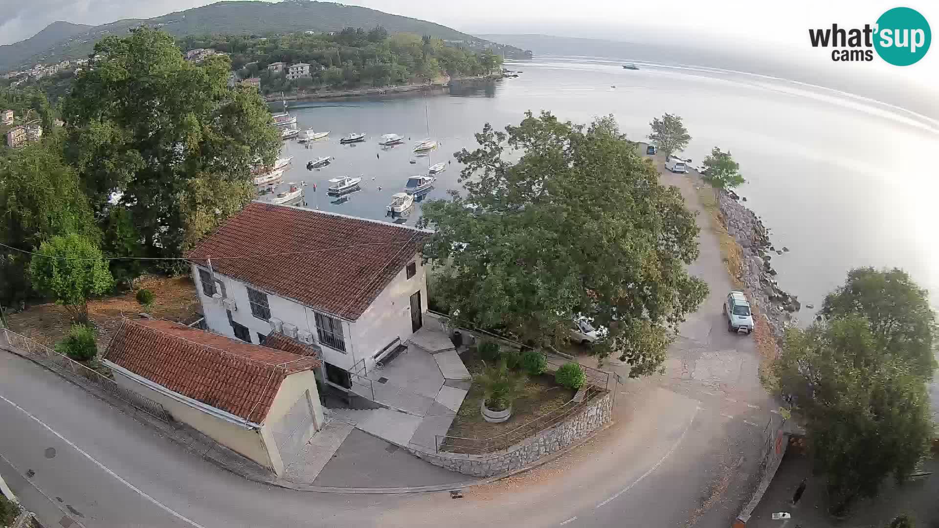 Webcam porto Ika – Vista LIVE sul porto e le luci di Opatija