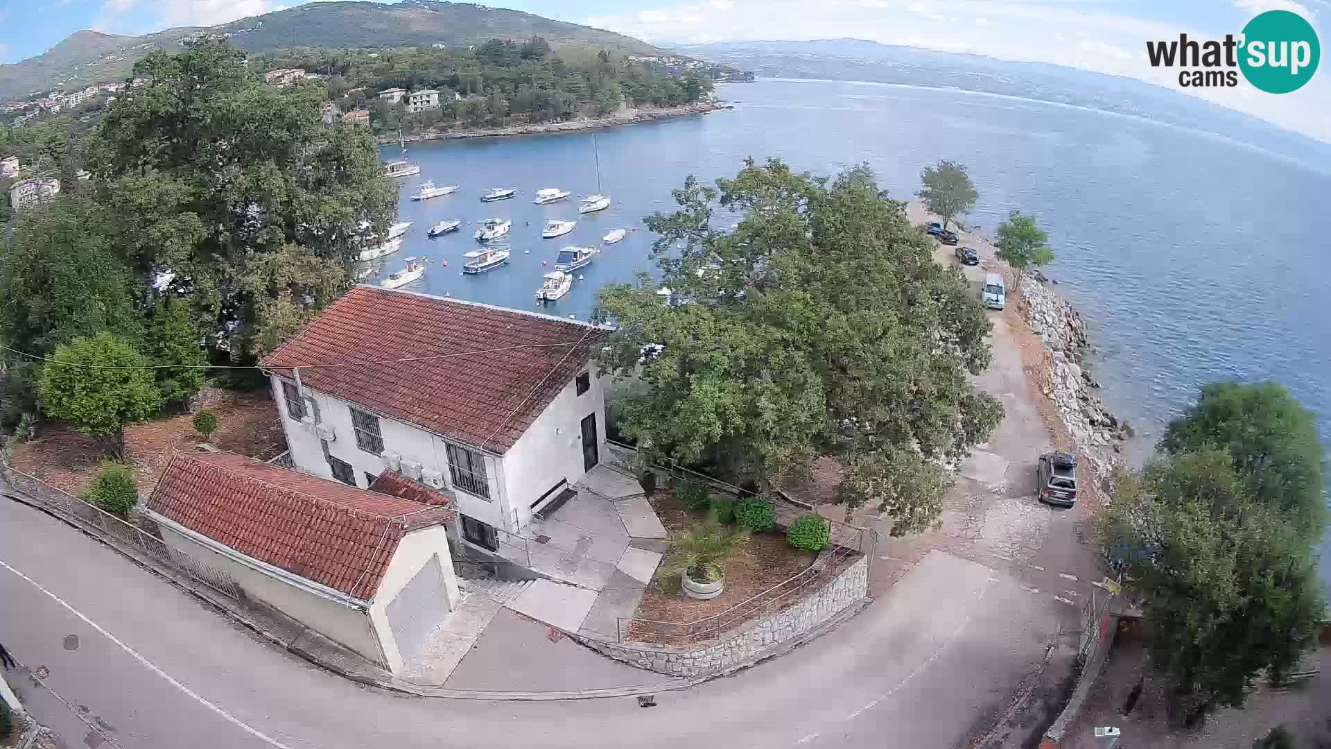 Webcam porto Ika – Vista LIVE sul porto e le luci di Opatija