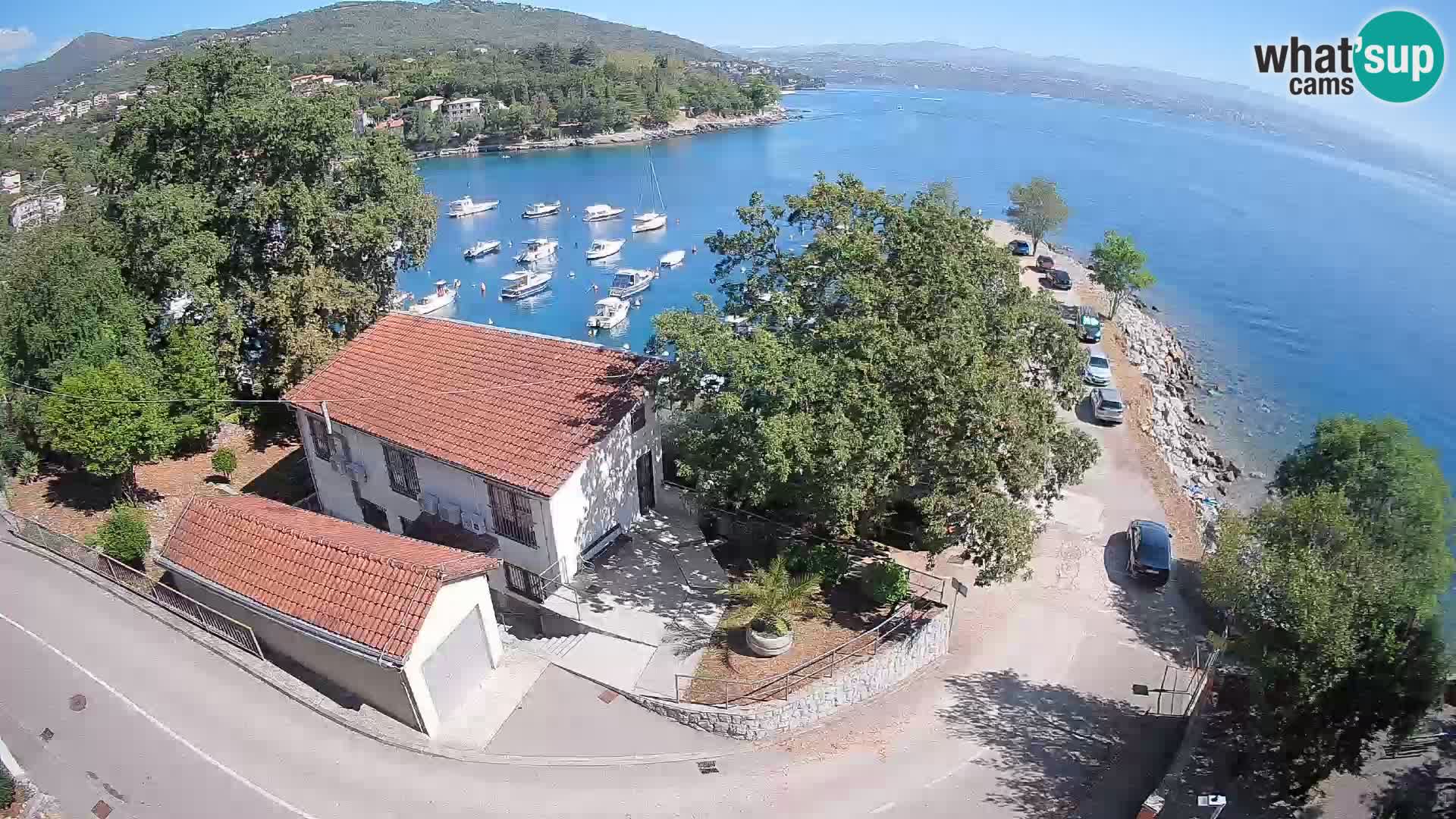 Webcam puerto de Ika – Vista en directo y luces de Opatija