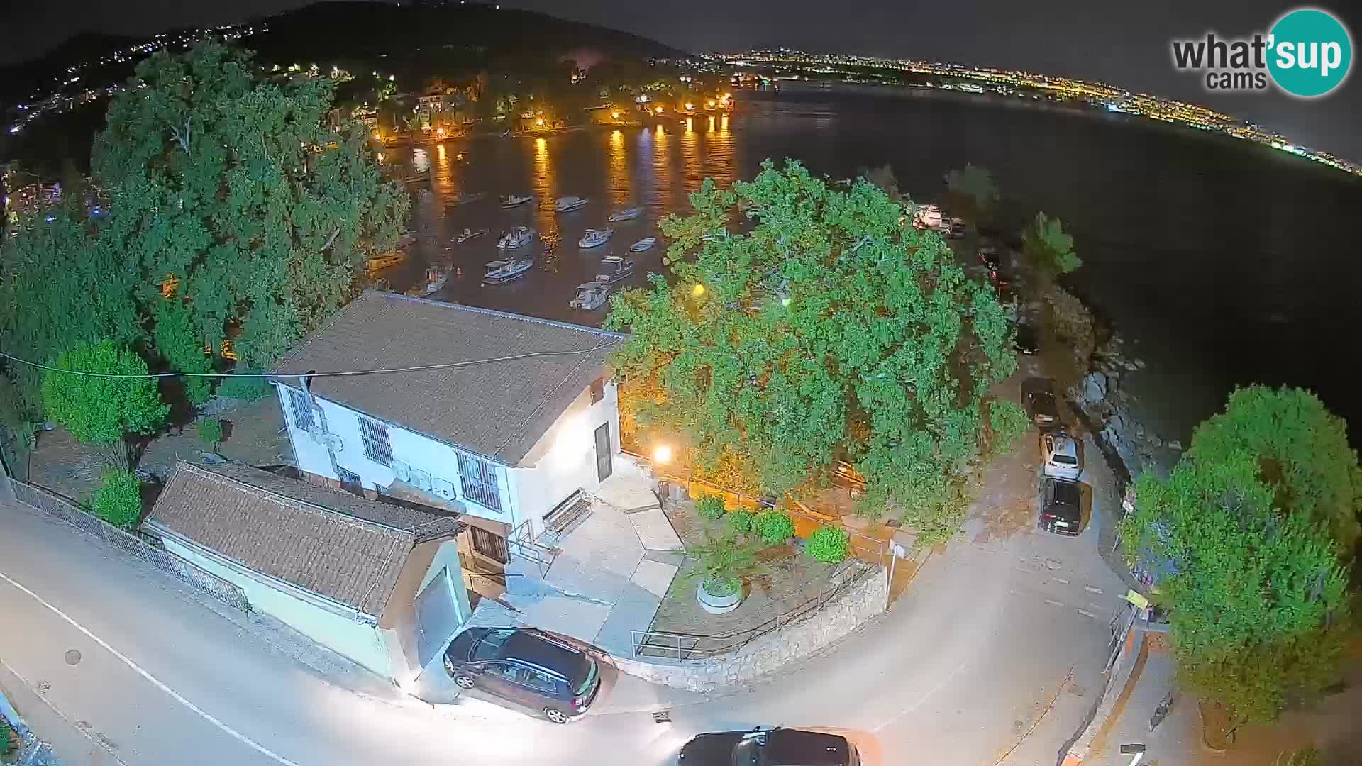 Webcam port d’Ika – Vue en direct et lumières d’Opatija