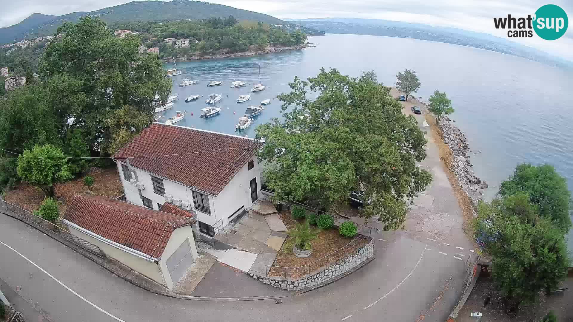 Webcam porto Ika – Vista LIVE sul porto e le luci di Opatija