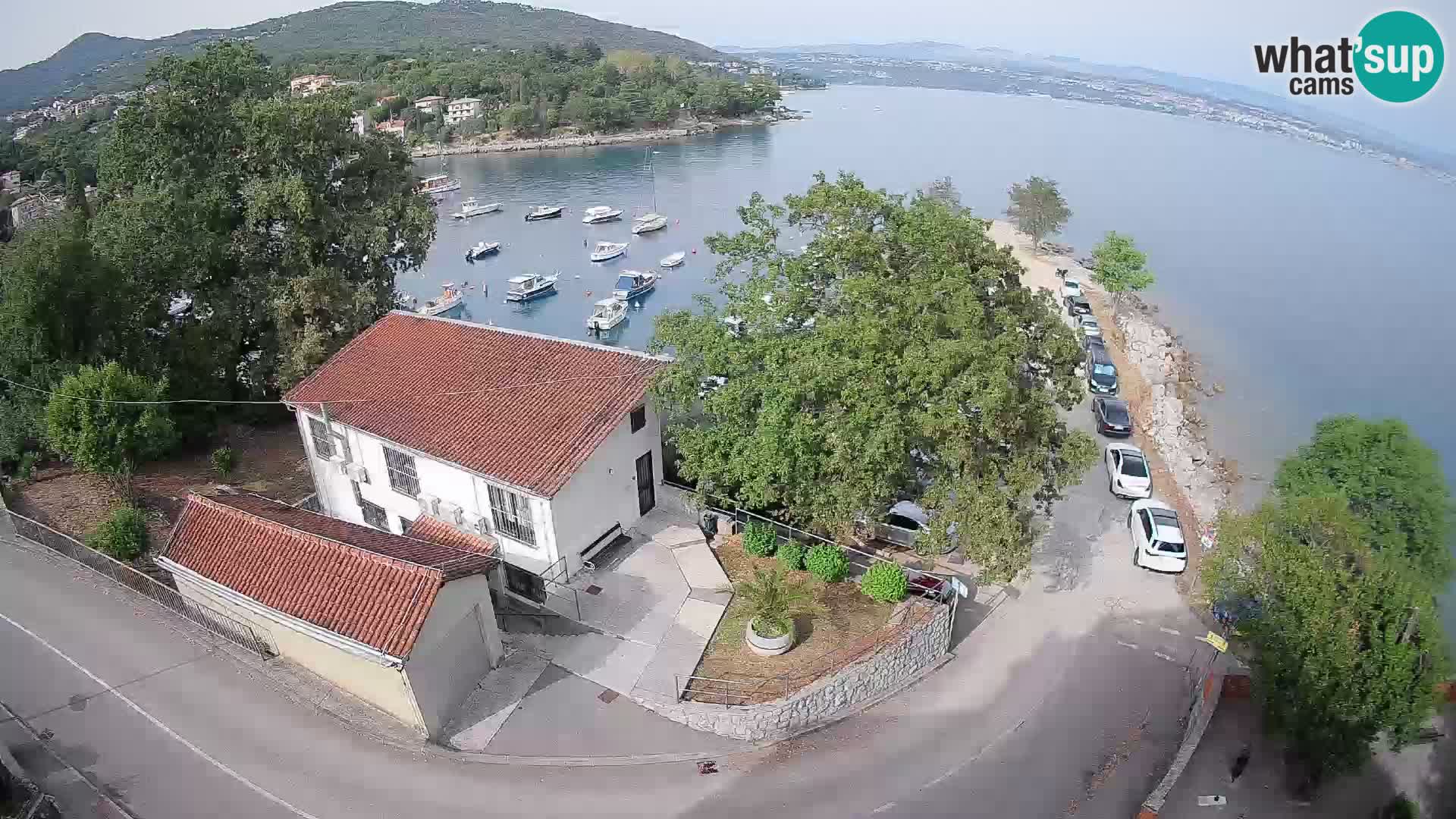 Webcam puerto de Ika – Vista en directo y luces de Opatija