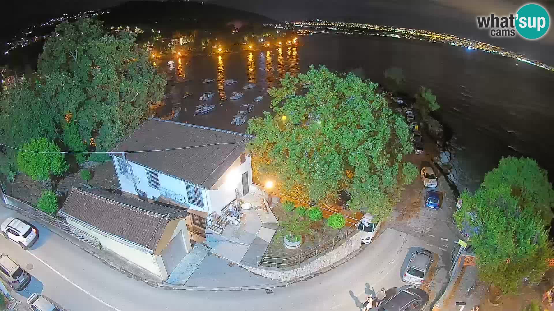 Webcam porto Ika – Vista LIVE sul porto e le luci di Opatija