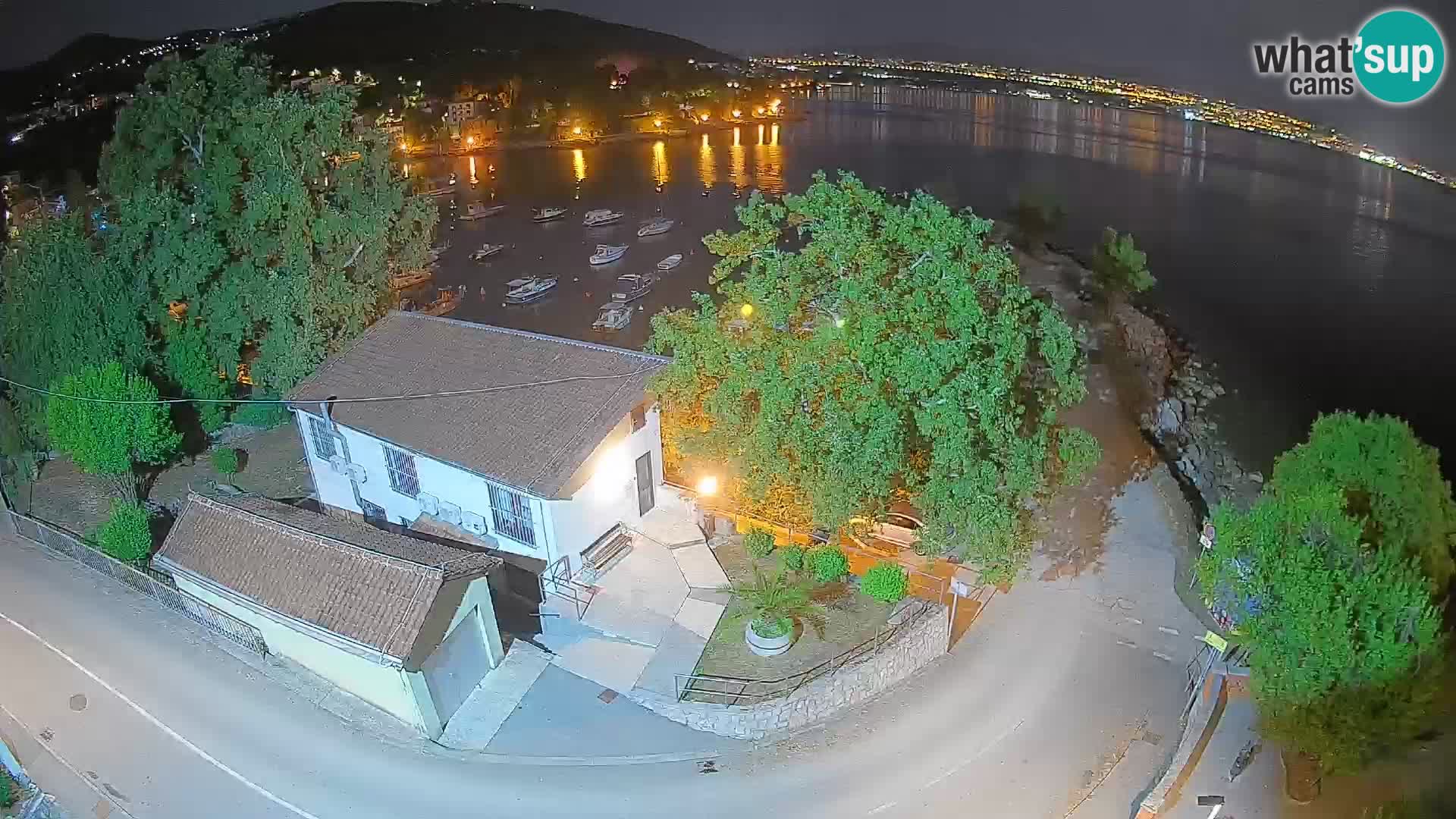 Webcam port d’Ika – Vue en direct et lumières d’Opatija