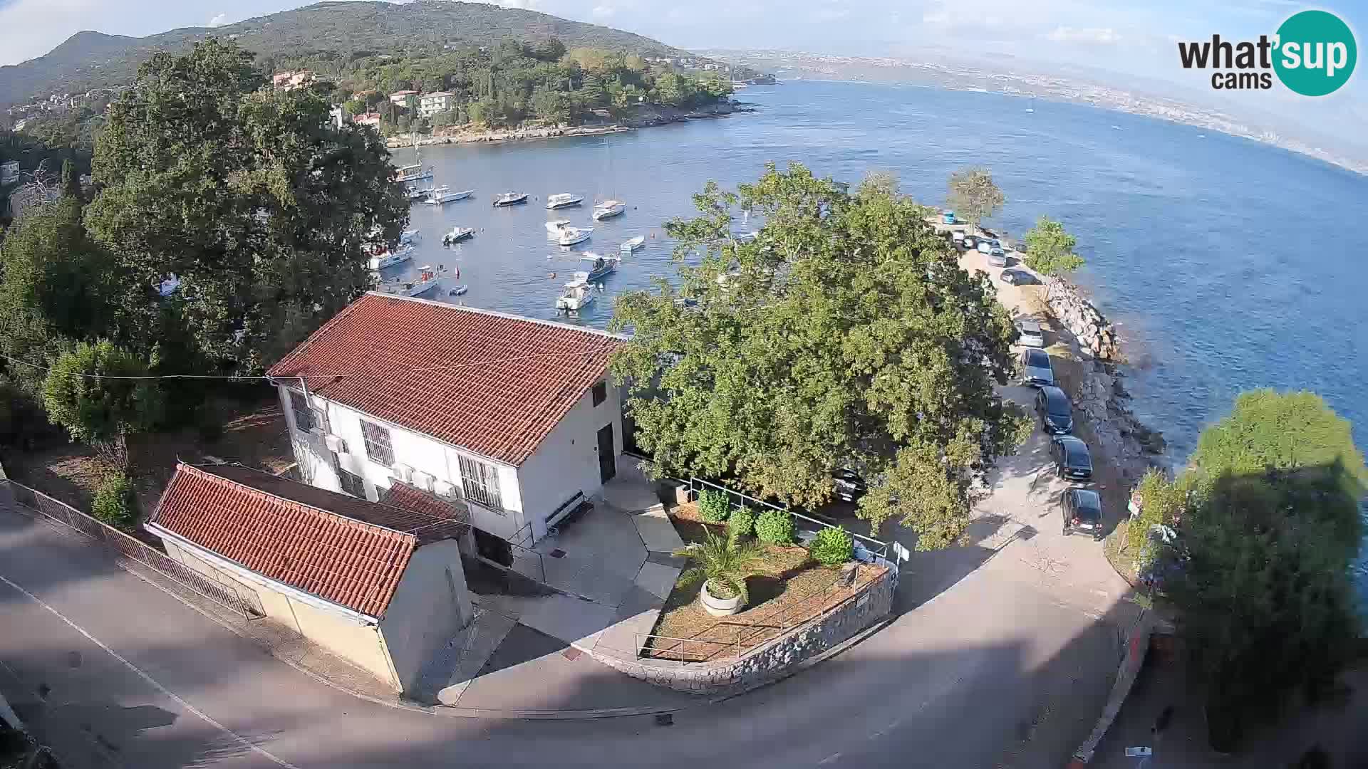 Webcam puerto de Ika – Vista en directo y luces de Opatija
