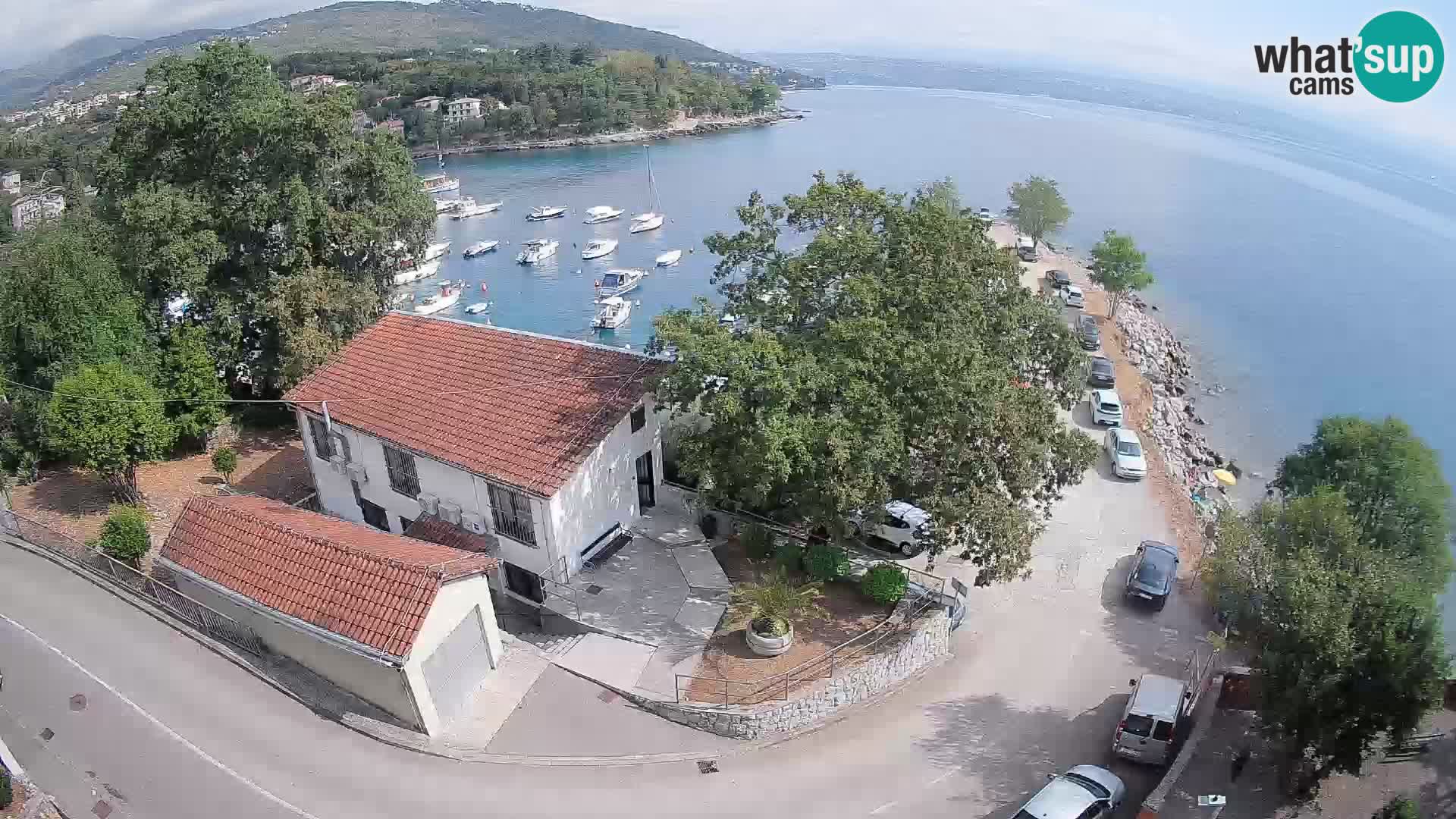 Webcam porto Ika – Vista LIVE sul porto e le luci di Opatija