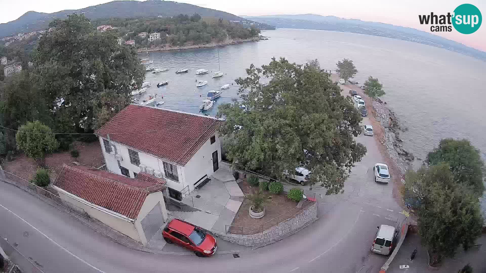 Webcam puerto de Ika – Vista en directo y luces de Opatija