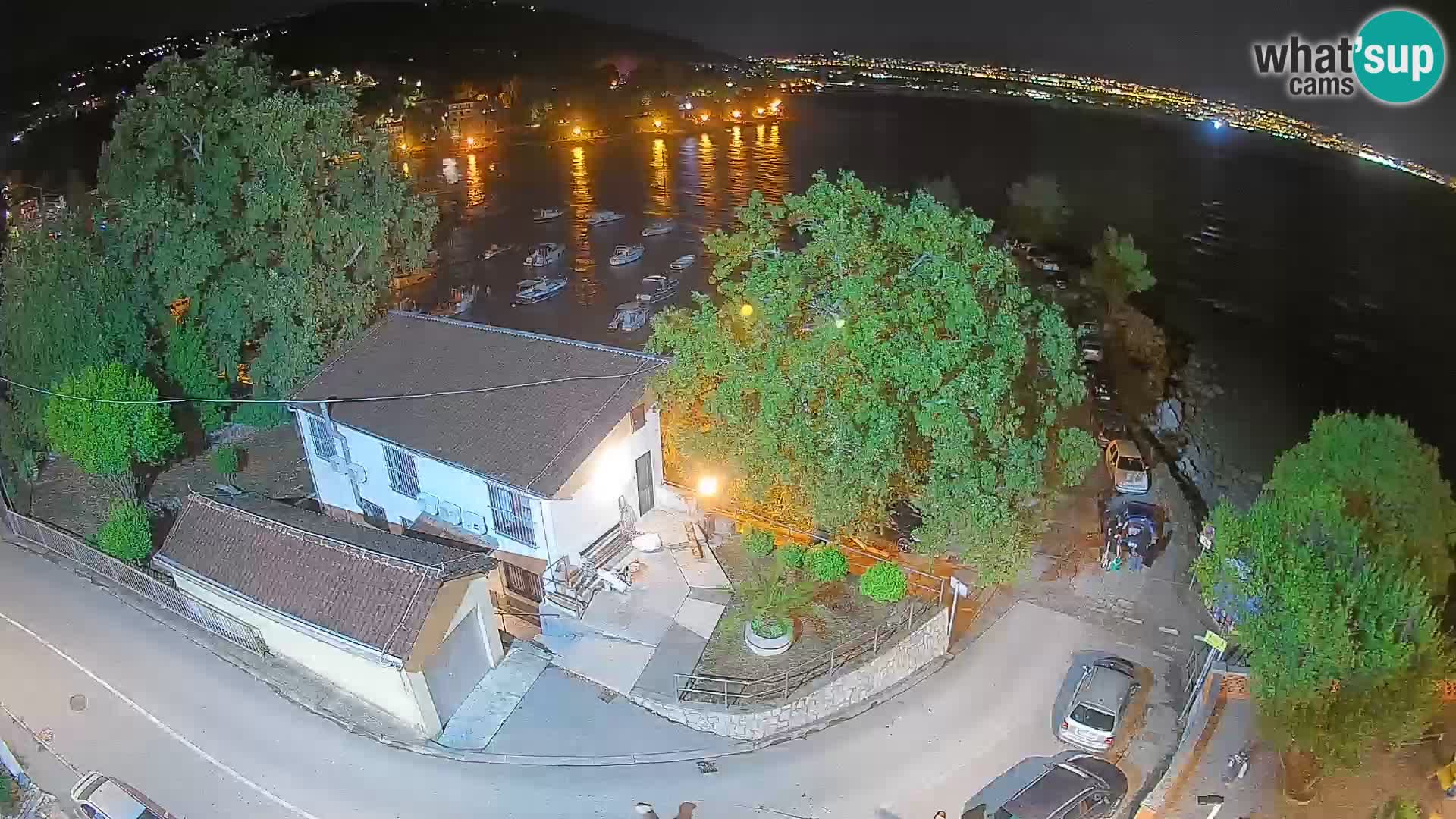 Webcam porto Ika – Vista LIVE sul porto e le luci di Opatija