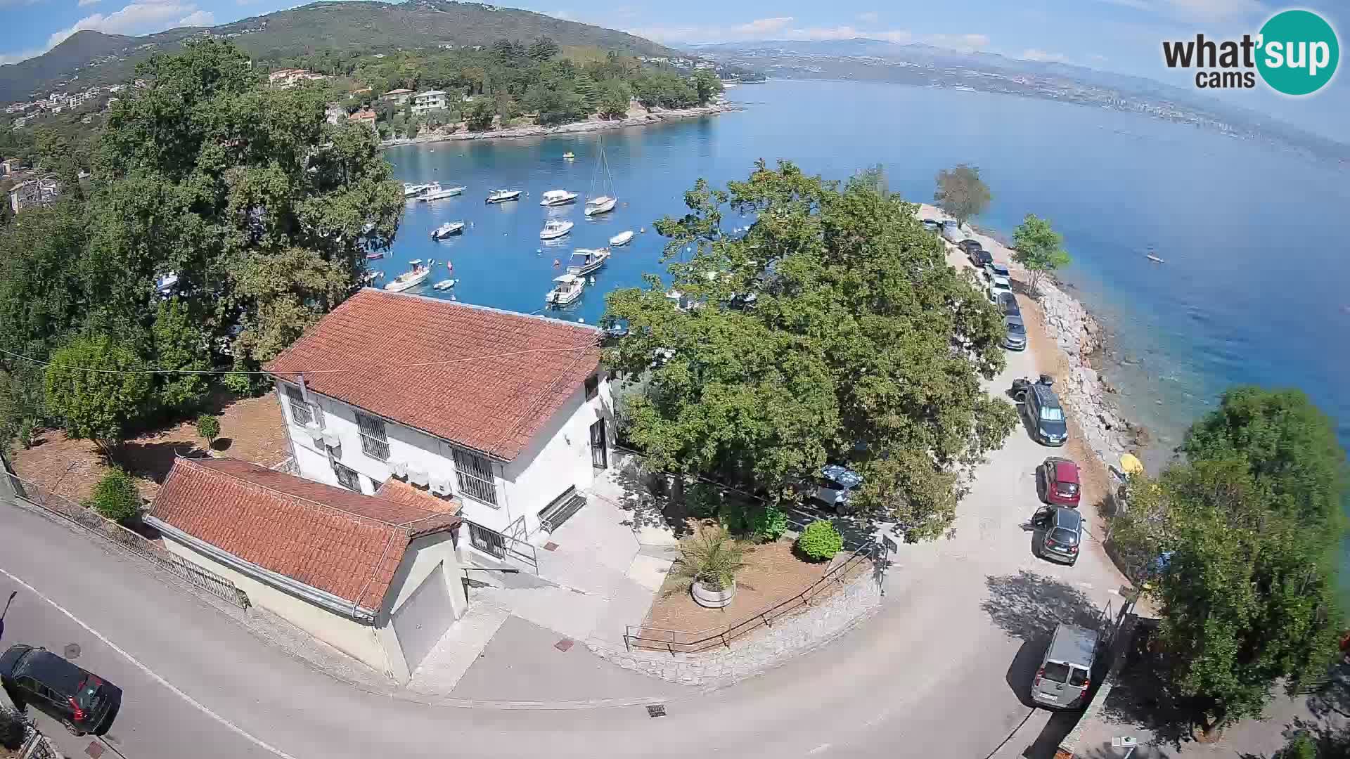 Webcam port d’Ika – Vue en direct et lumières d’Opatija