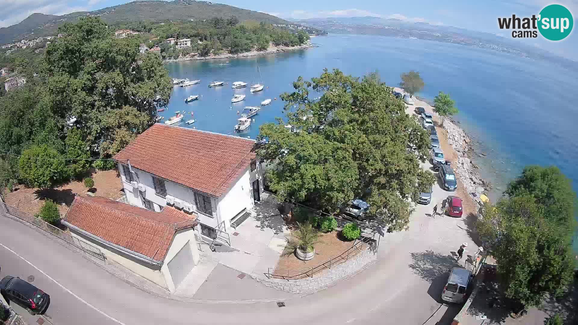 Webcam porto Ika – Vista LIVE sul porto e le luci di Opatija