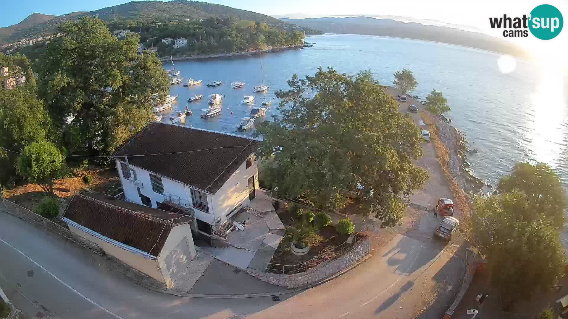 Webcam port d’Ika – Vue en direct et lumières d’Opatija
