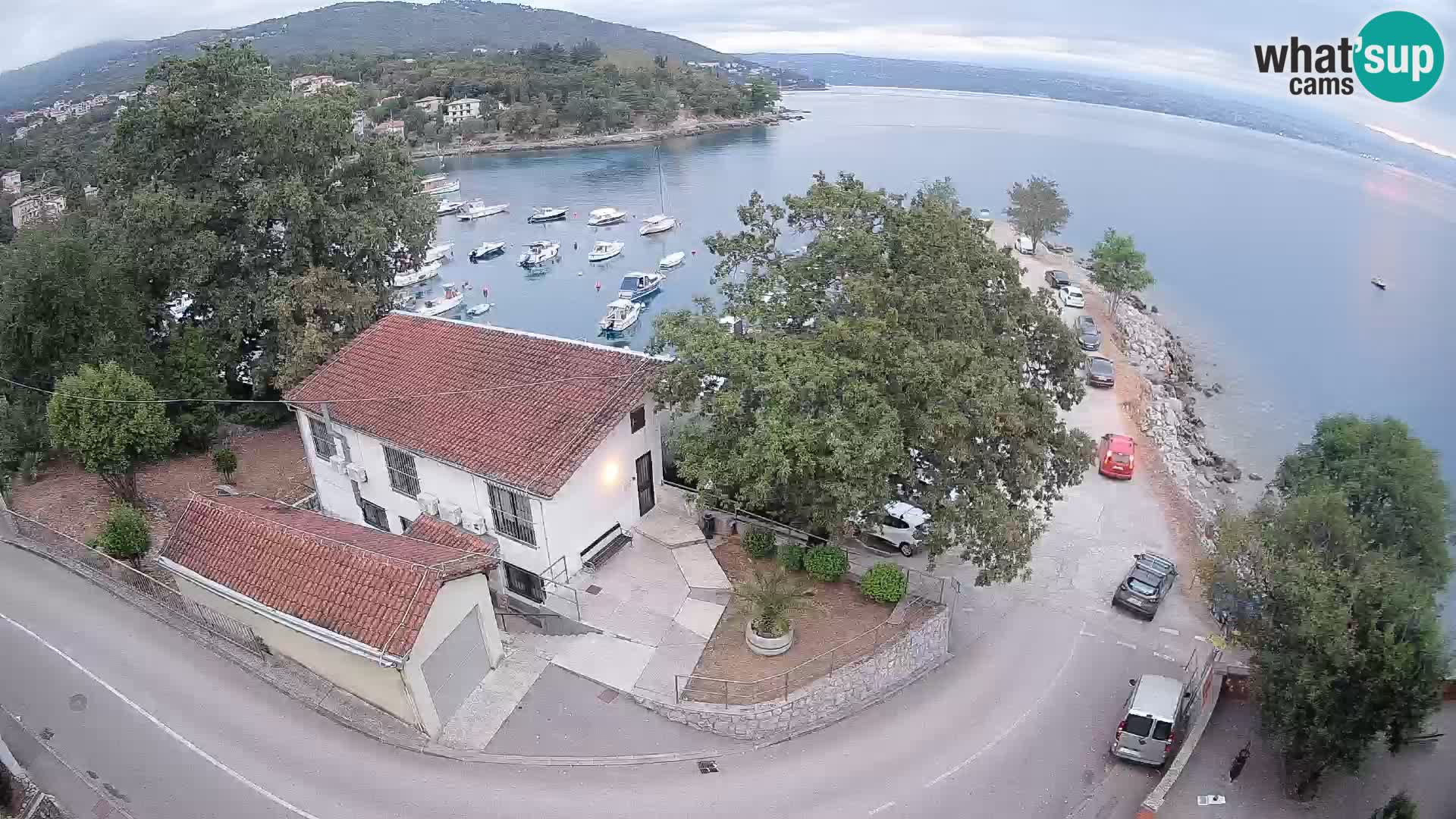 Webcam puerto de Ika – Vista en directo y luces de Opatija