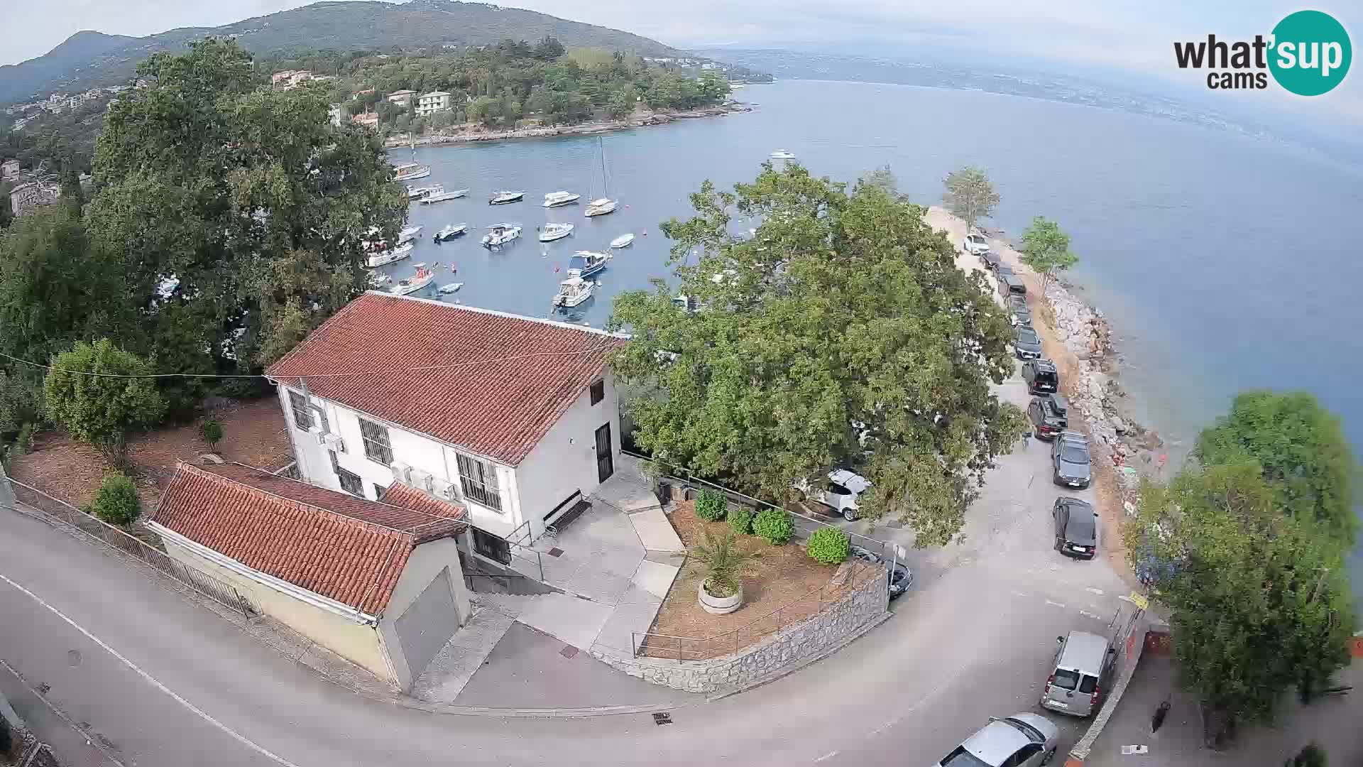 Webcam porto Ika – Vista LIVE sul porto e le luci di Opatija