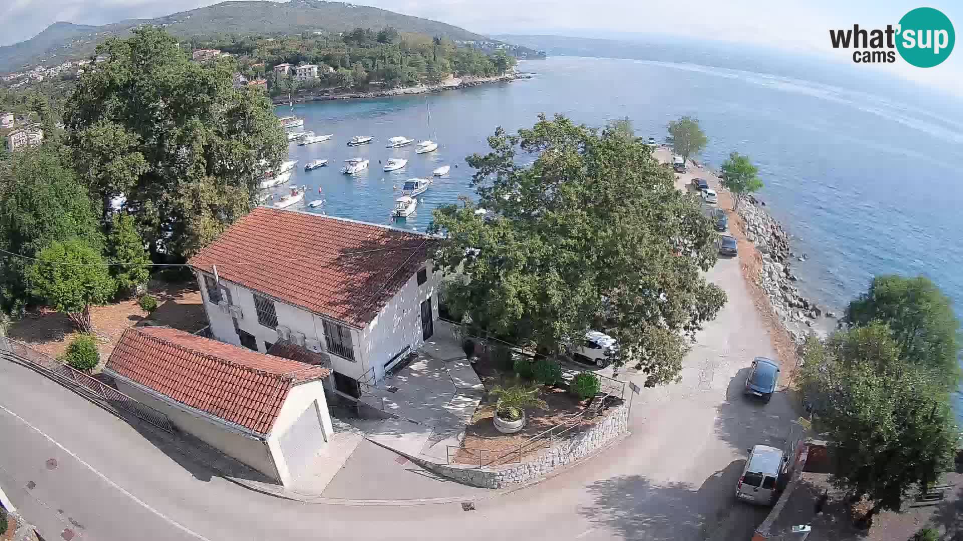 Webcam puerto de Ika – Vista en directo y luces de Opatija