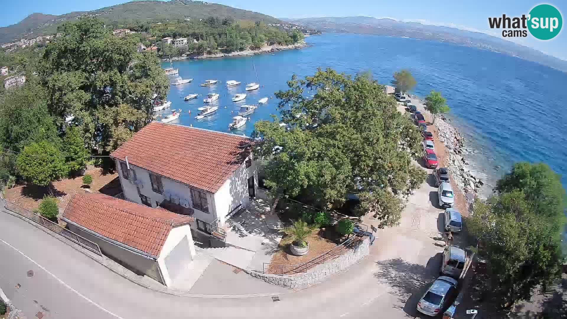 Webcam porto Ika – Vista LIVE sul porto e le luci di Opatija