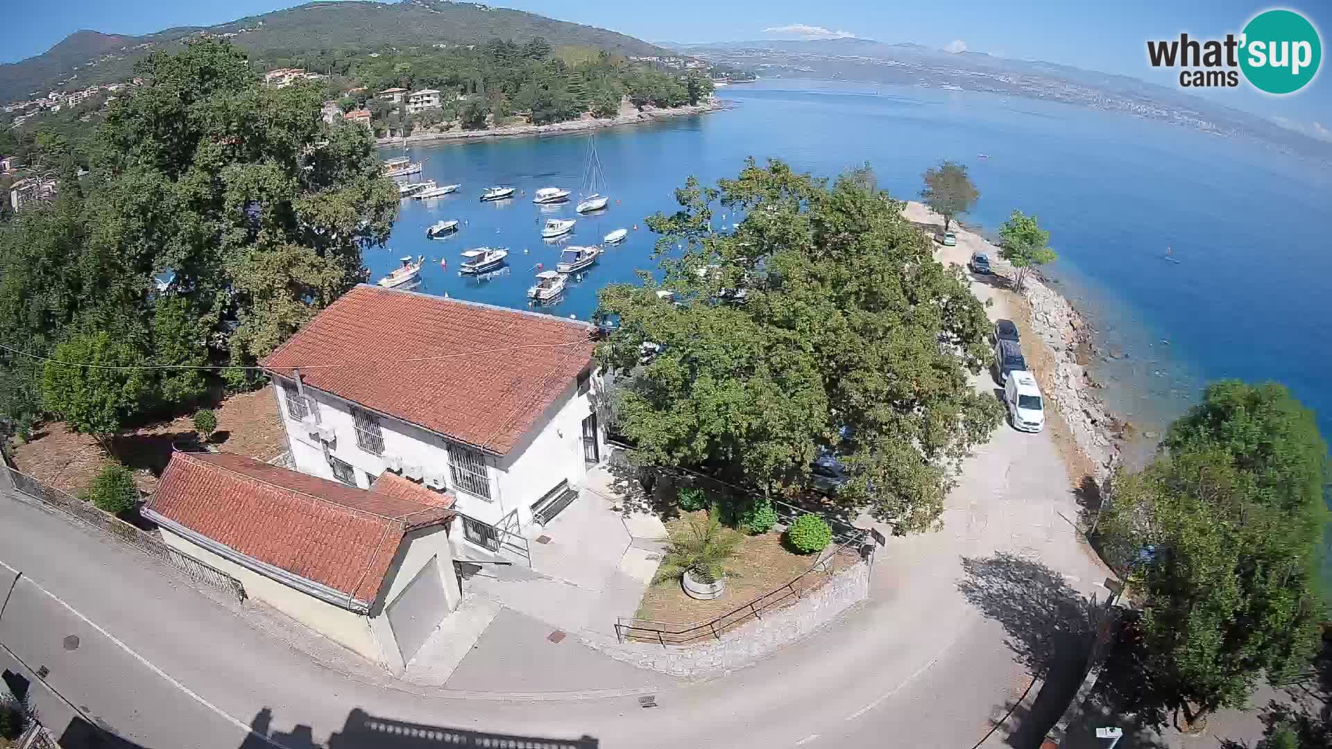 Webcam port d’Ika – Vue en direct et lumières d’Opatija
