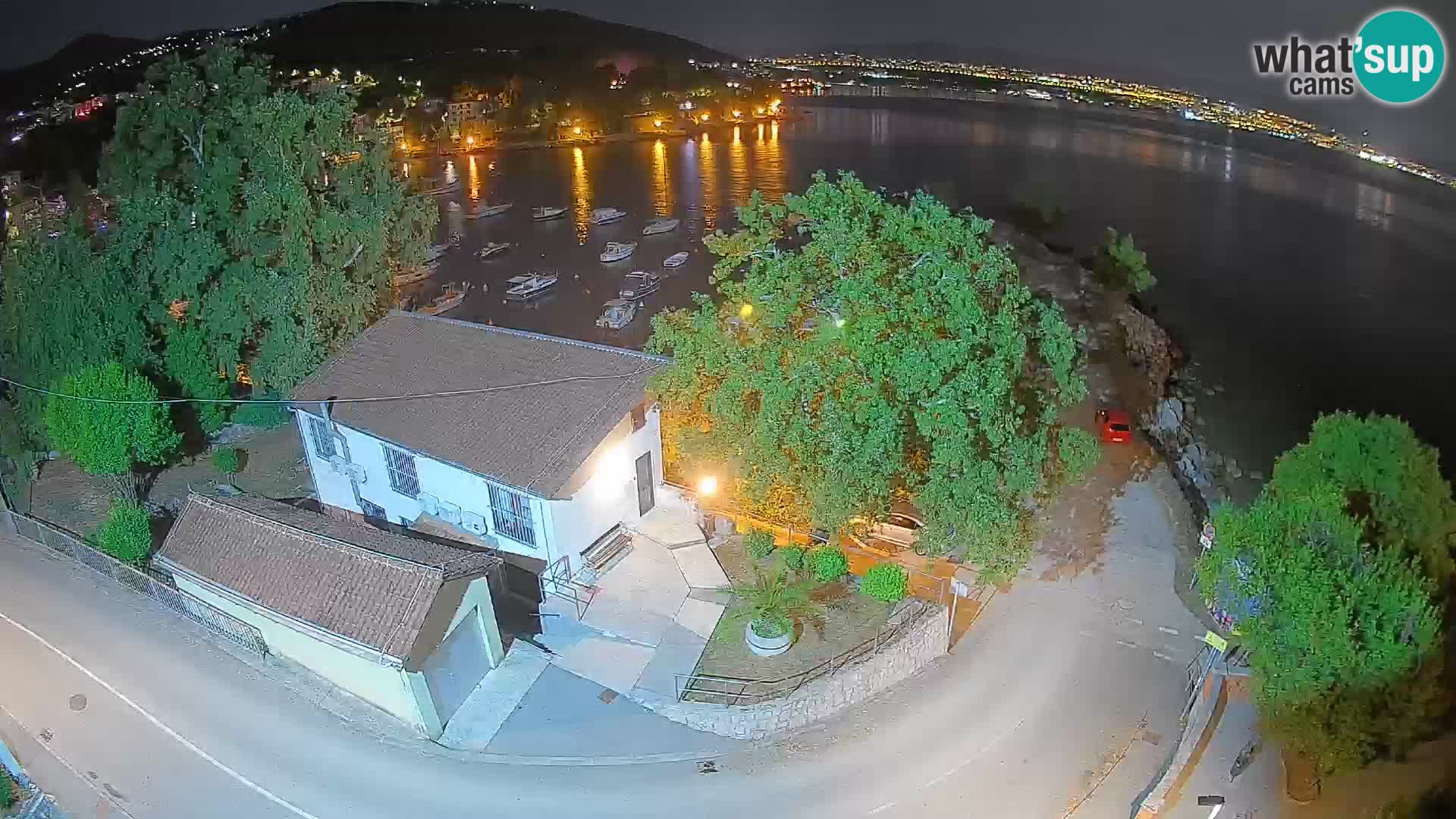 Webcam port d’Ika – Vue en direct et lumières d’Opatija