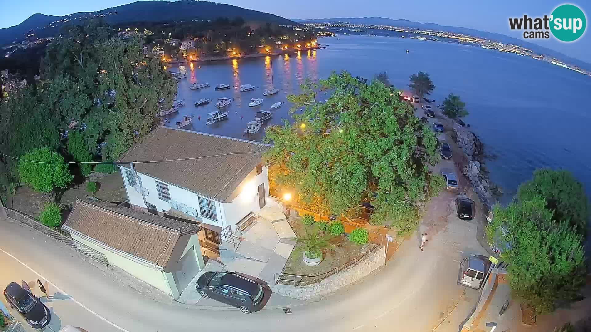 Webcam porto Ika – Vista LIVE sul porto e le luci di Opatija
