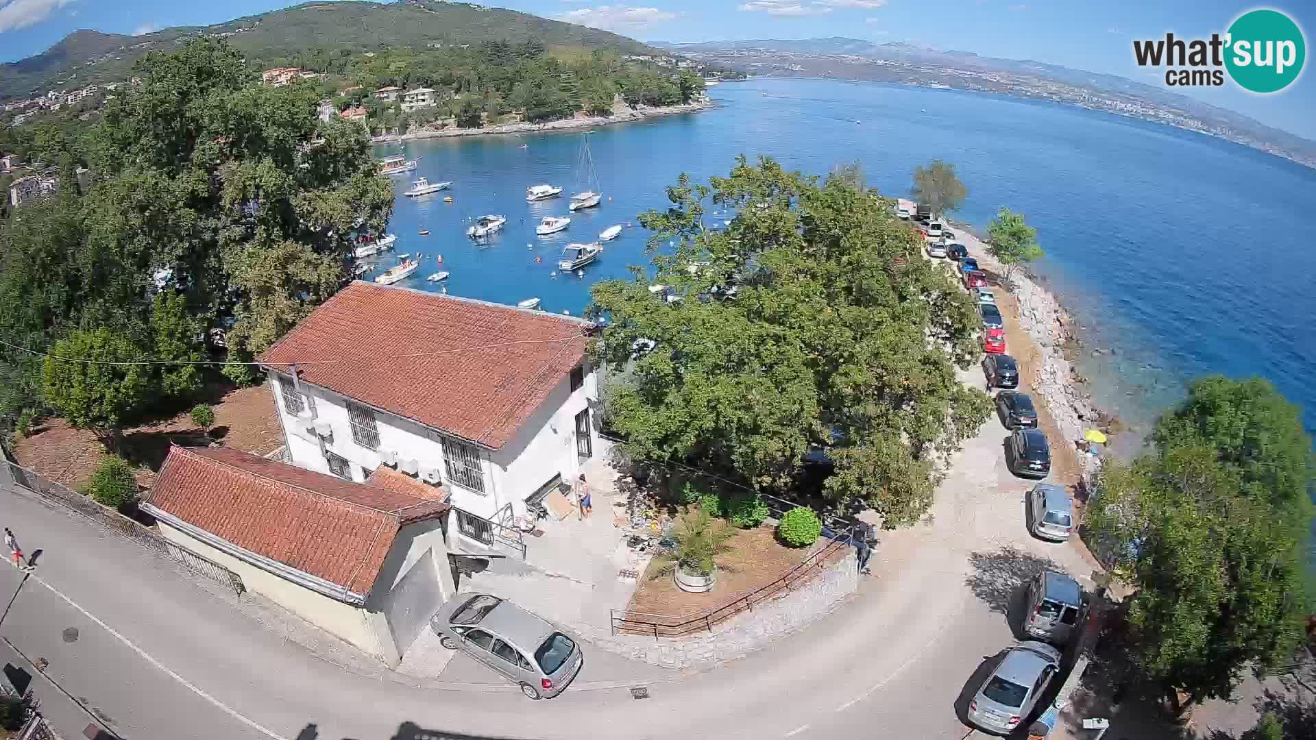 Webcam porto Ika – Vista LIVE sul porto e le luci di Opatija