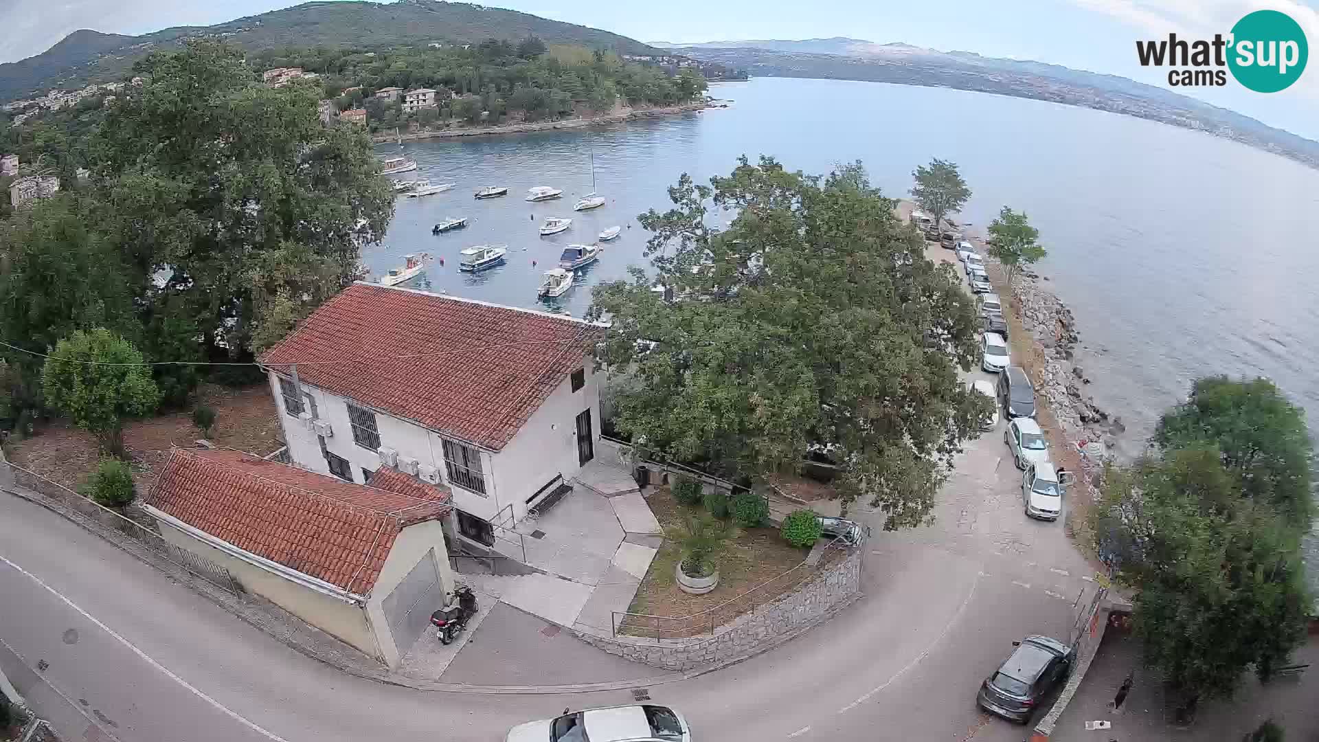 Webcam puerto de Ika – Vista en directo y luces de Opatija