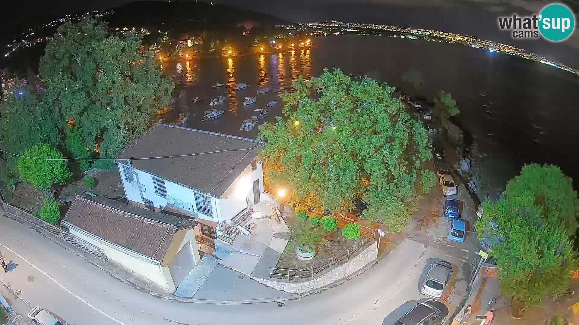 Webcam puerto de Ika – Vista en directo y luces de Opatija