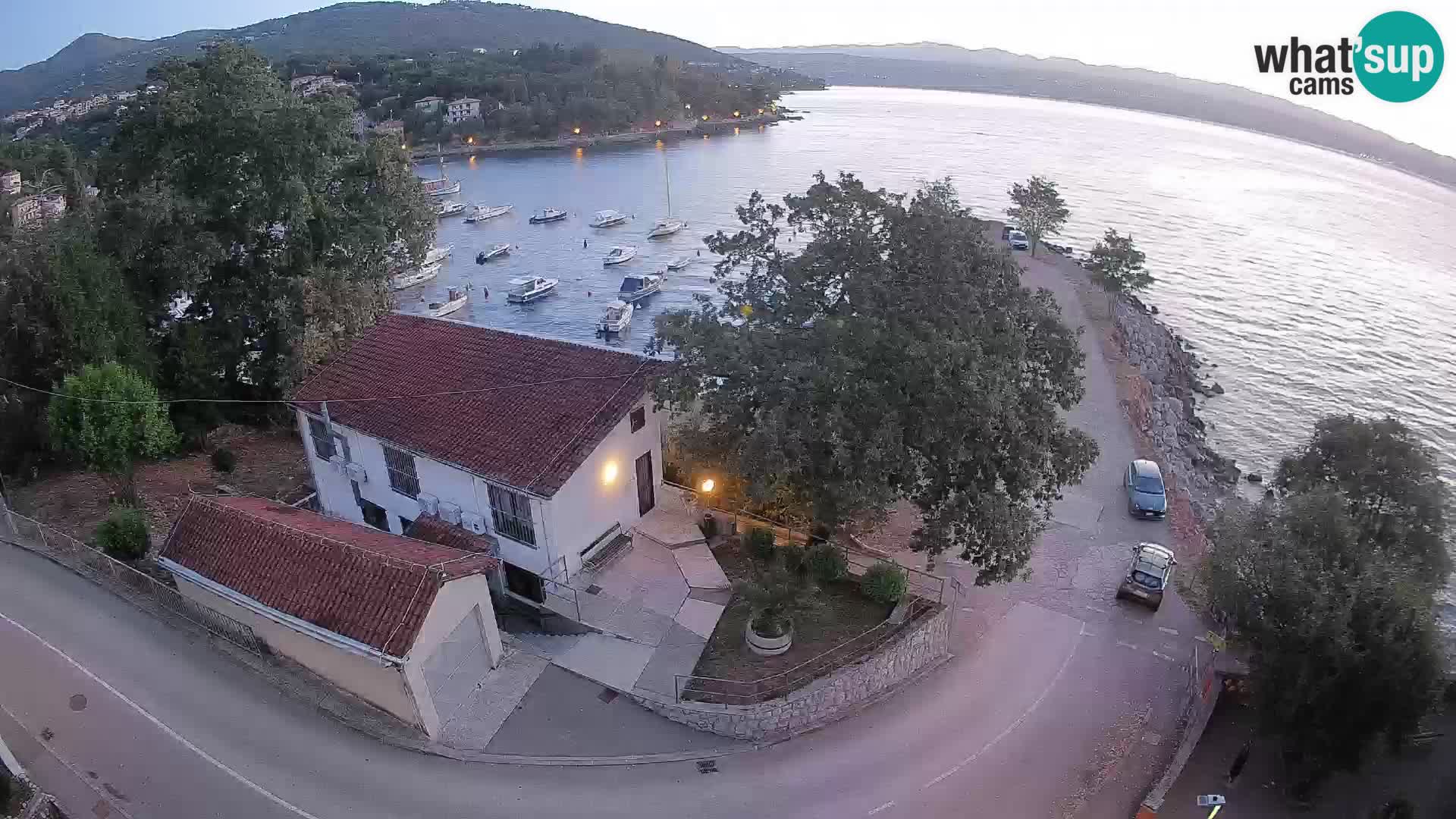 Webcam puerto de Ika – Vista en directo y luces de Opatija