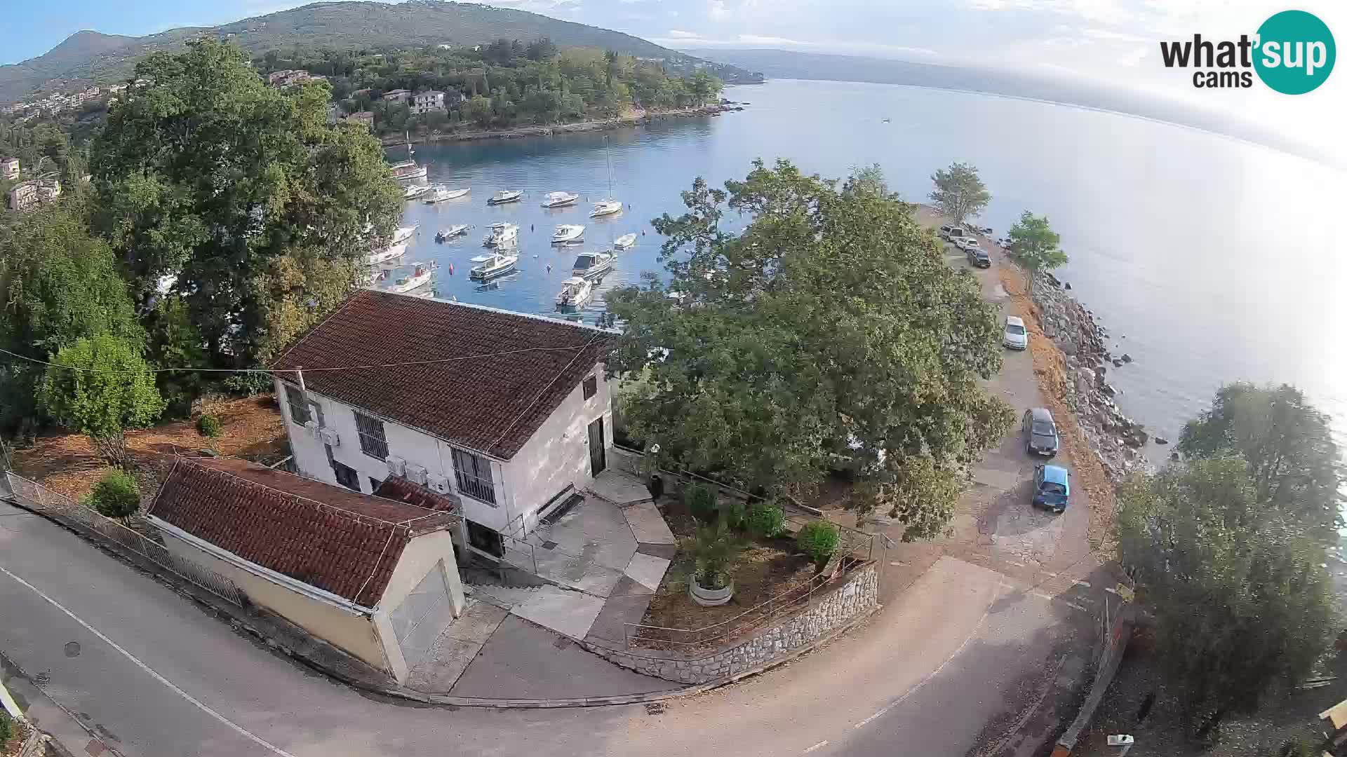 Ika Harbor Webcam – LIVE View of the Harbor and Opatija Lights