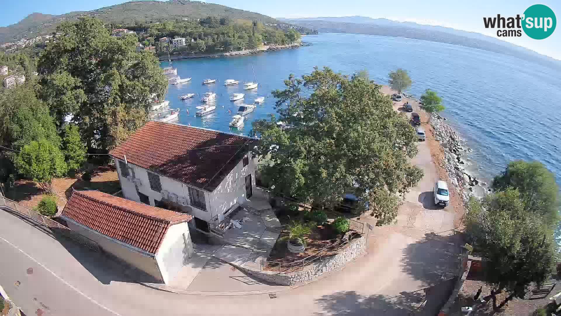 Webcam porto Ika – Vista LIVE sul porto e le luci di Opatija