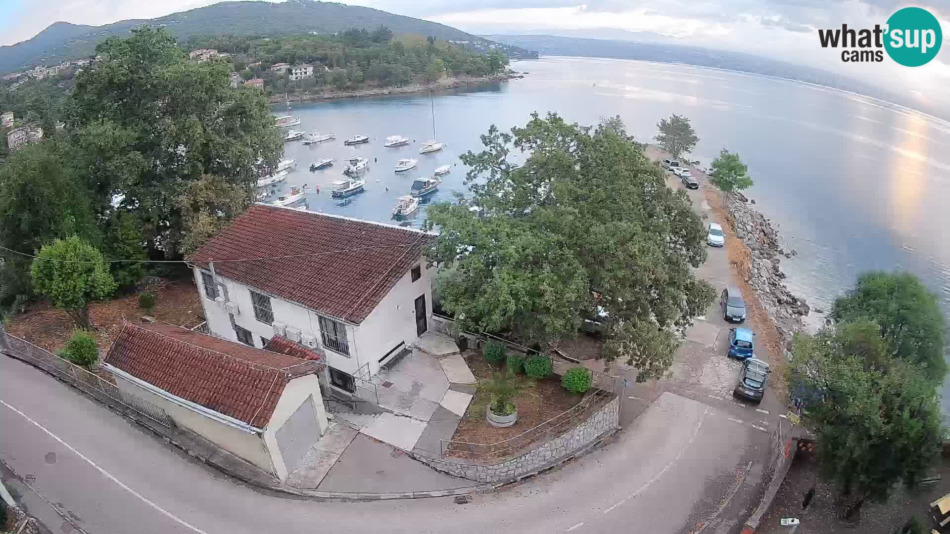 Webcam port d’Ika – Vue en direct et lumières d’Opatija