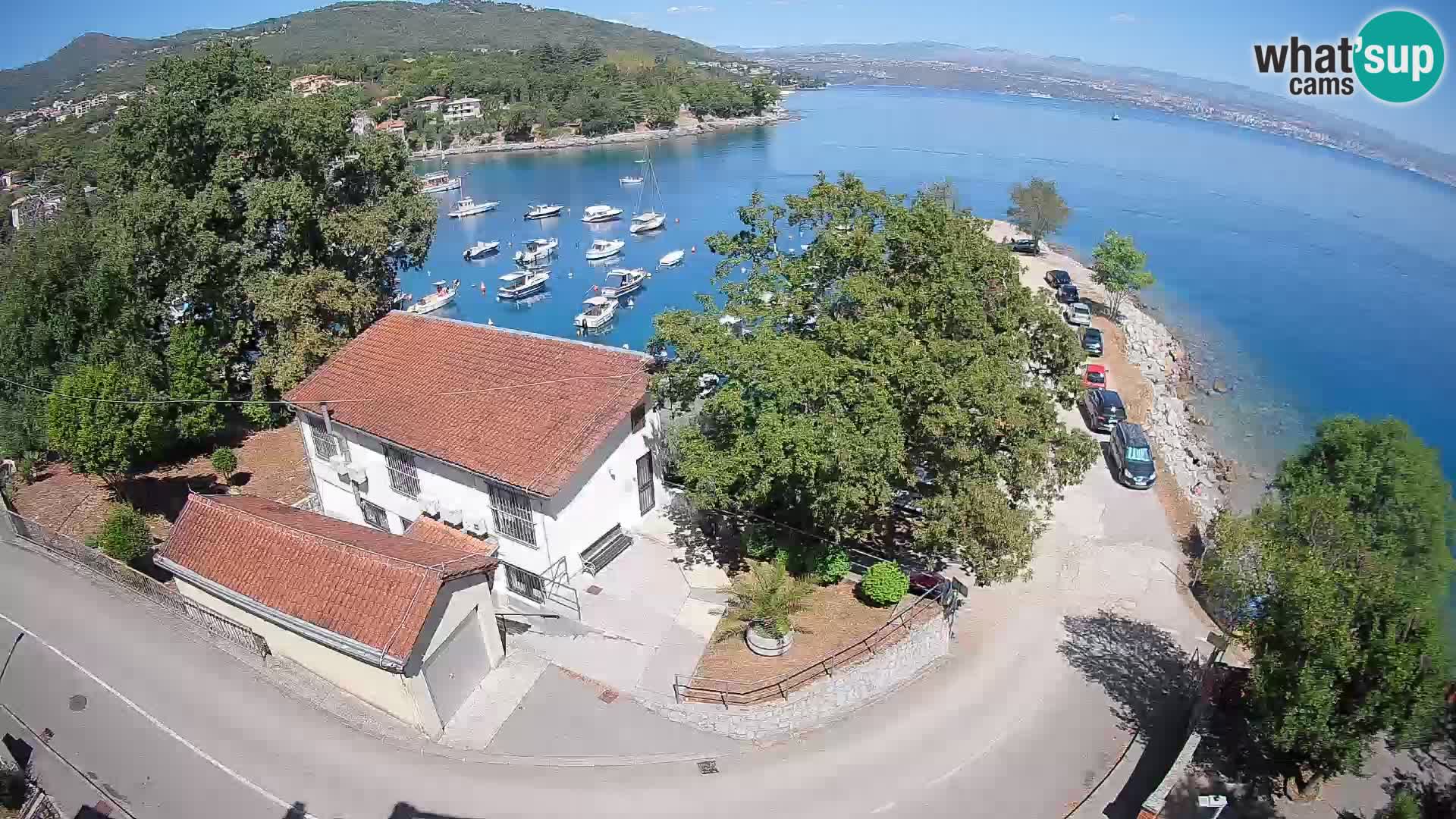 Webcam puerto de Ika – Vista en directo y luces de Opatija