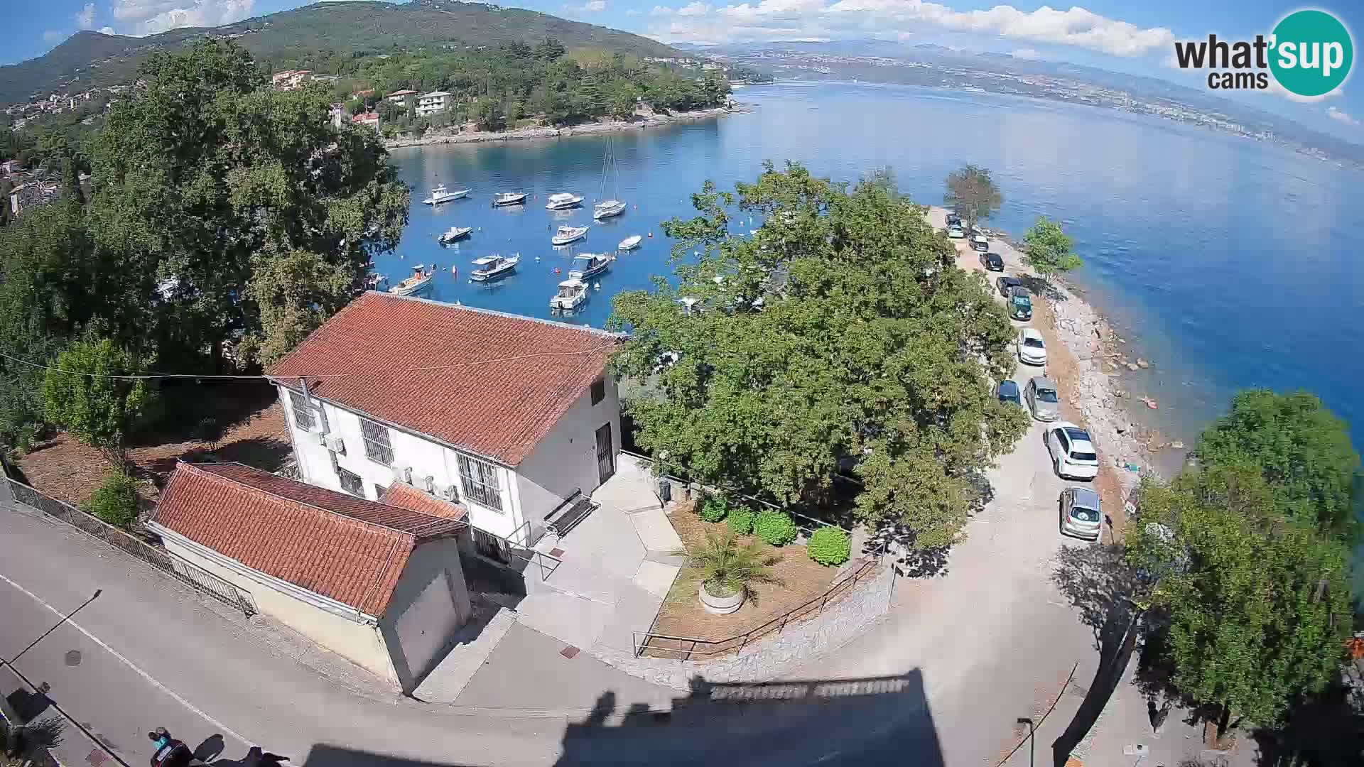 Webcam porto Ika – Vista LIVE sul porto e le luci di Opatija