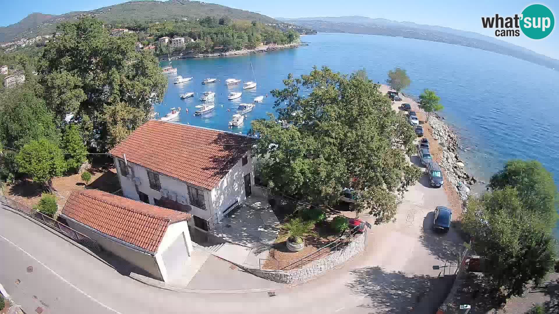 Webcam puerto de Ika – Vista en directo y luces de Opatija