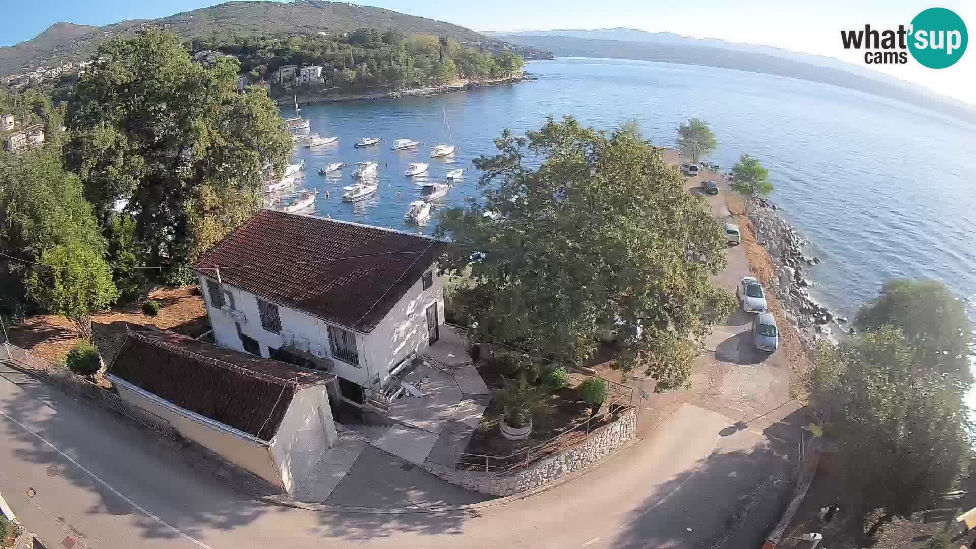 Webcam porto Ika – Vista LIVE sul porto e le luci di Opatija