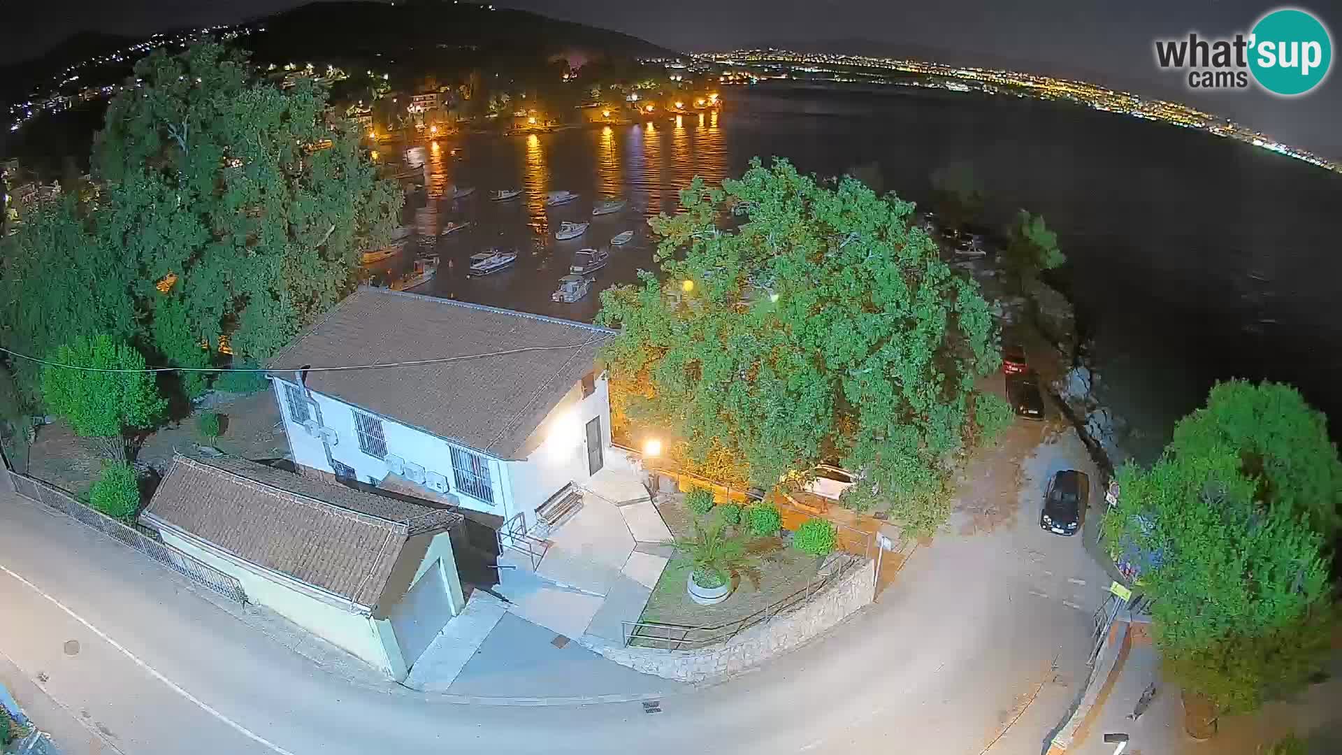 Webcam porto Ika – Vista LIVE sul porto e le luci di Opatija