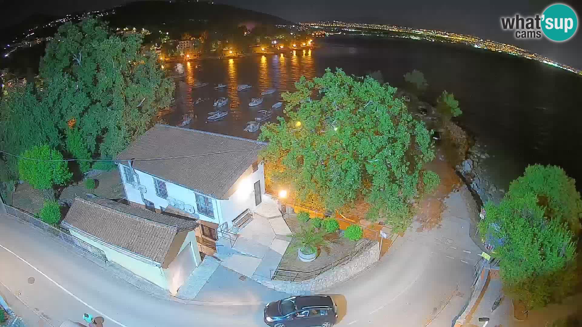 Webcam porto Ika – Vista LIVE sul porto e le luci di Opatija