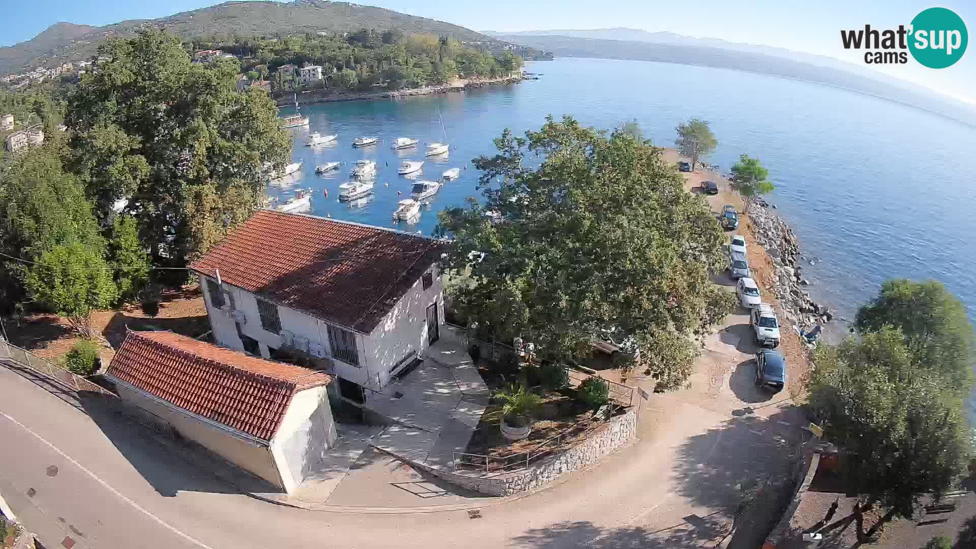 Webcam porto Ika – Vista LIVE sul porto e le luci di Opatija