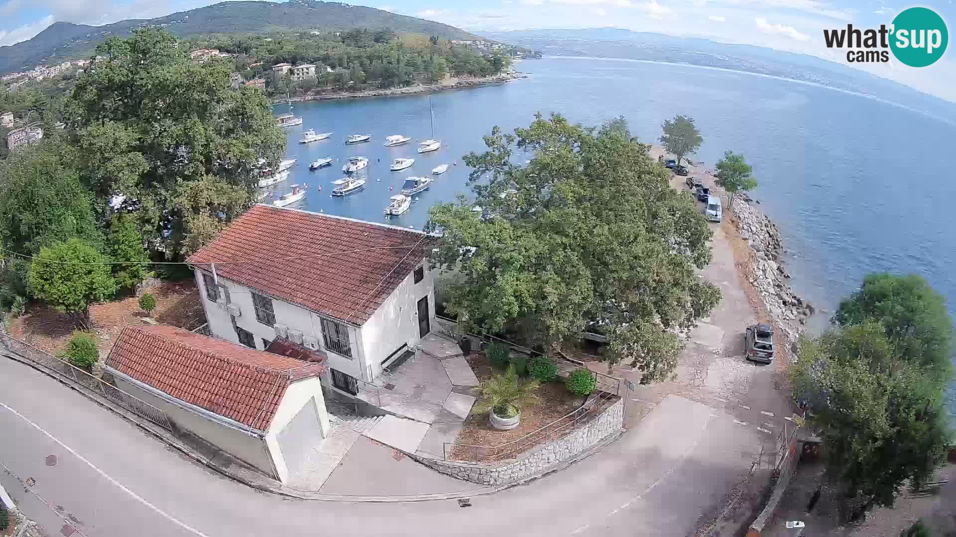 Webcam port d’Ika – Vue en direct et lumières d’Opatija