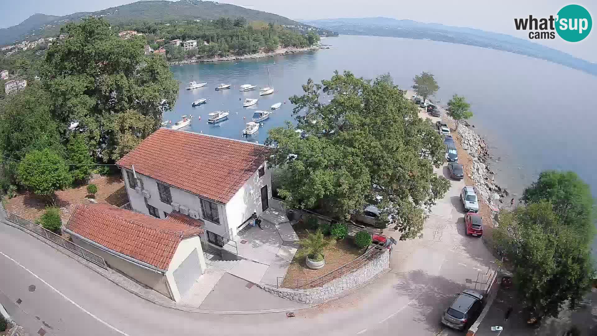 Webcam puerto de Ika – Vista en directo y luces de Opatija