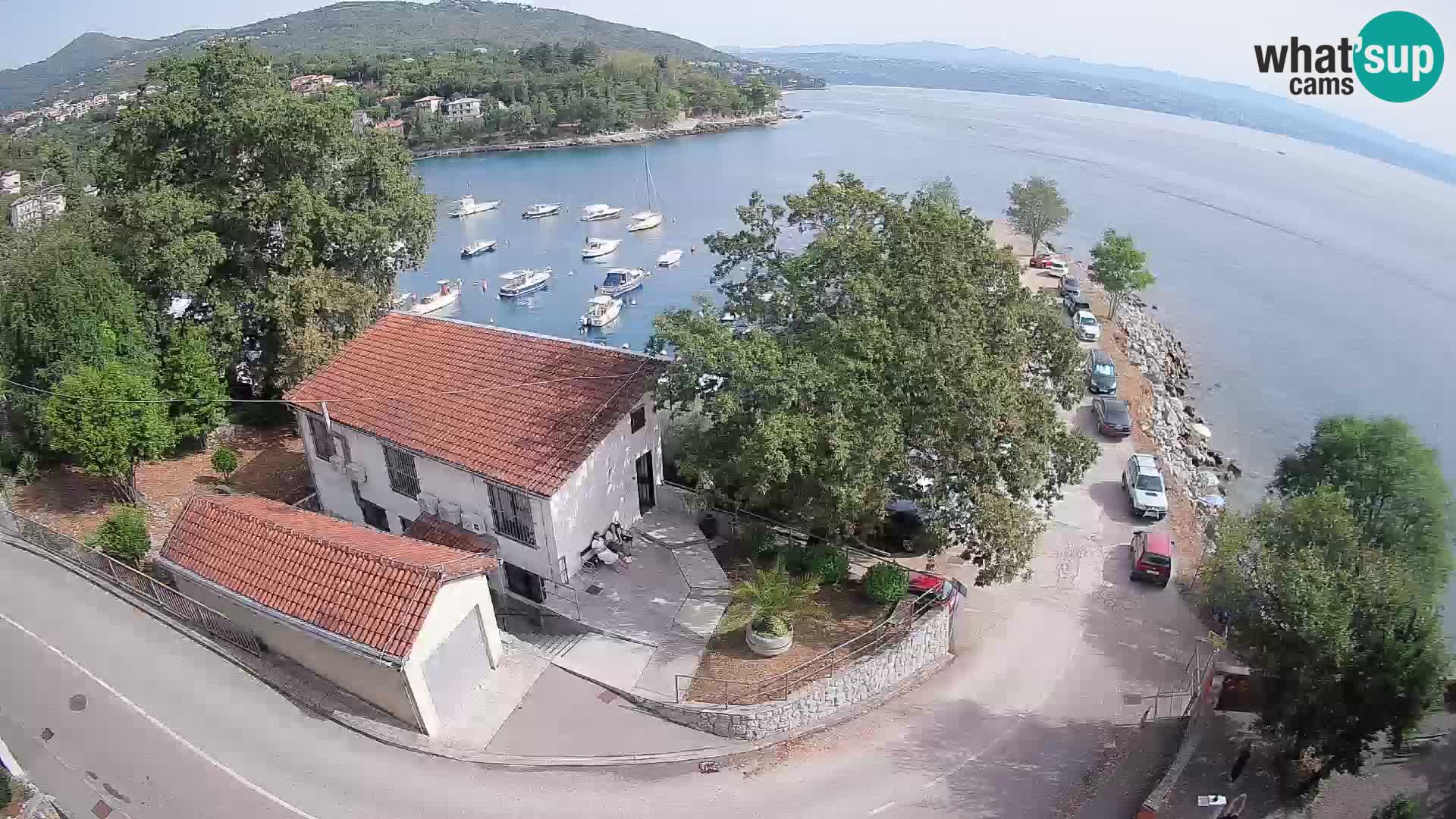 Webcam puerto de Ika – Vista en directo y luces de Opatija