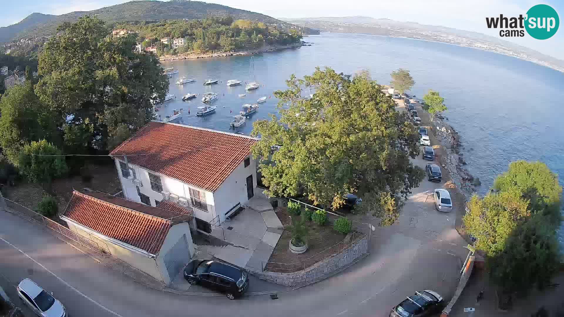 Webcam port d’Ika – Vue en direct et lumières d’Opatija