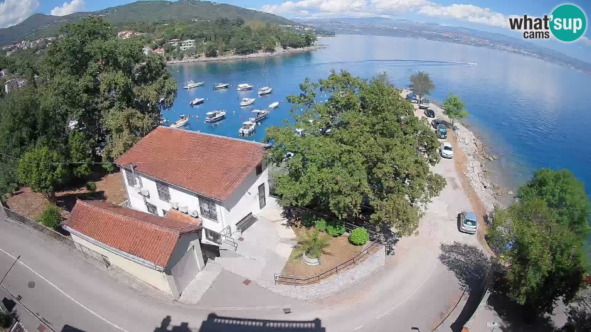 Webcam port d’Ika – Vue en direct et lumières d’Opatija