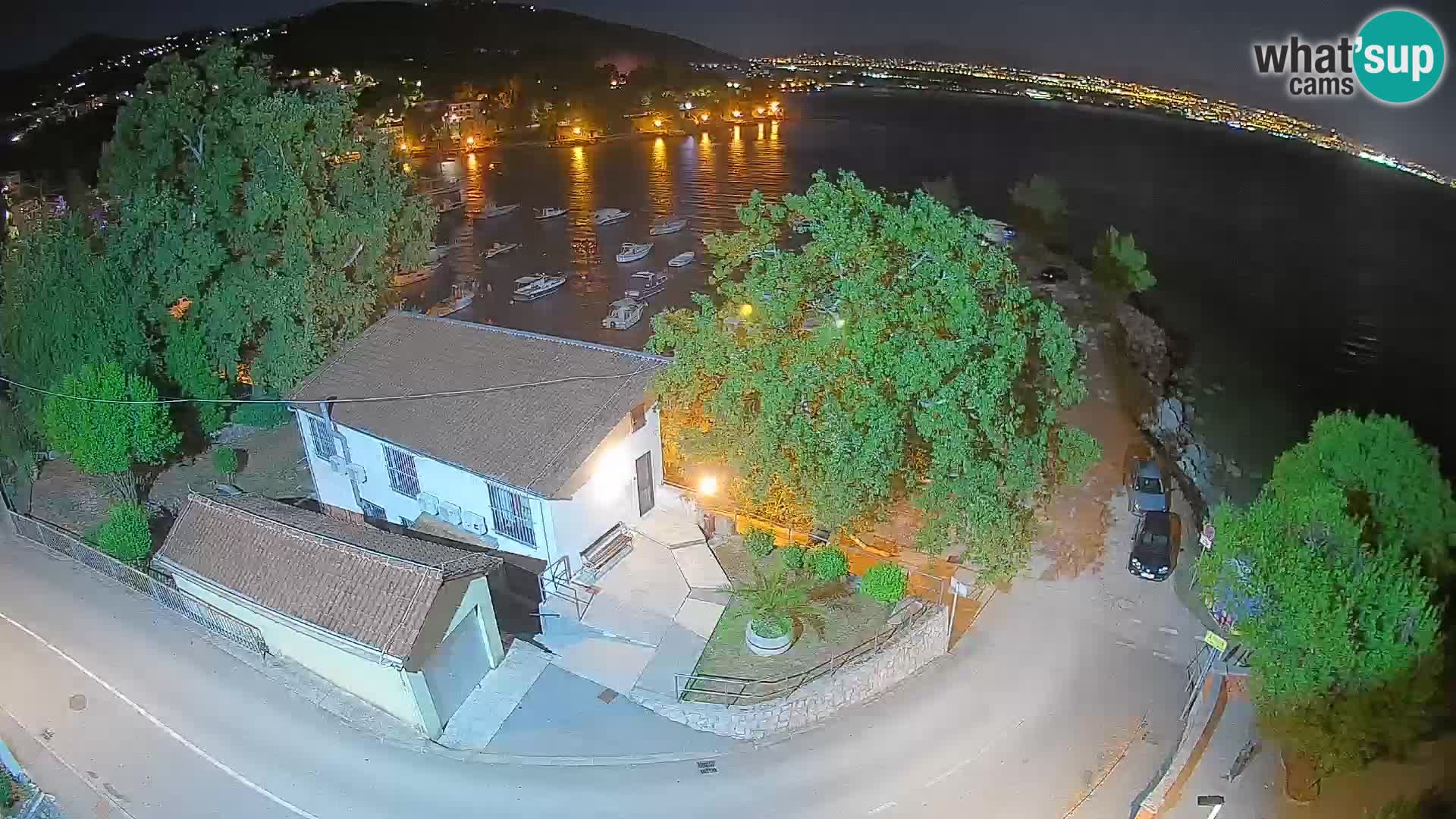 Webcam porto Ika – Vista LIVE sul porto e le luci di Opatija