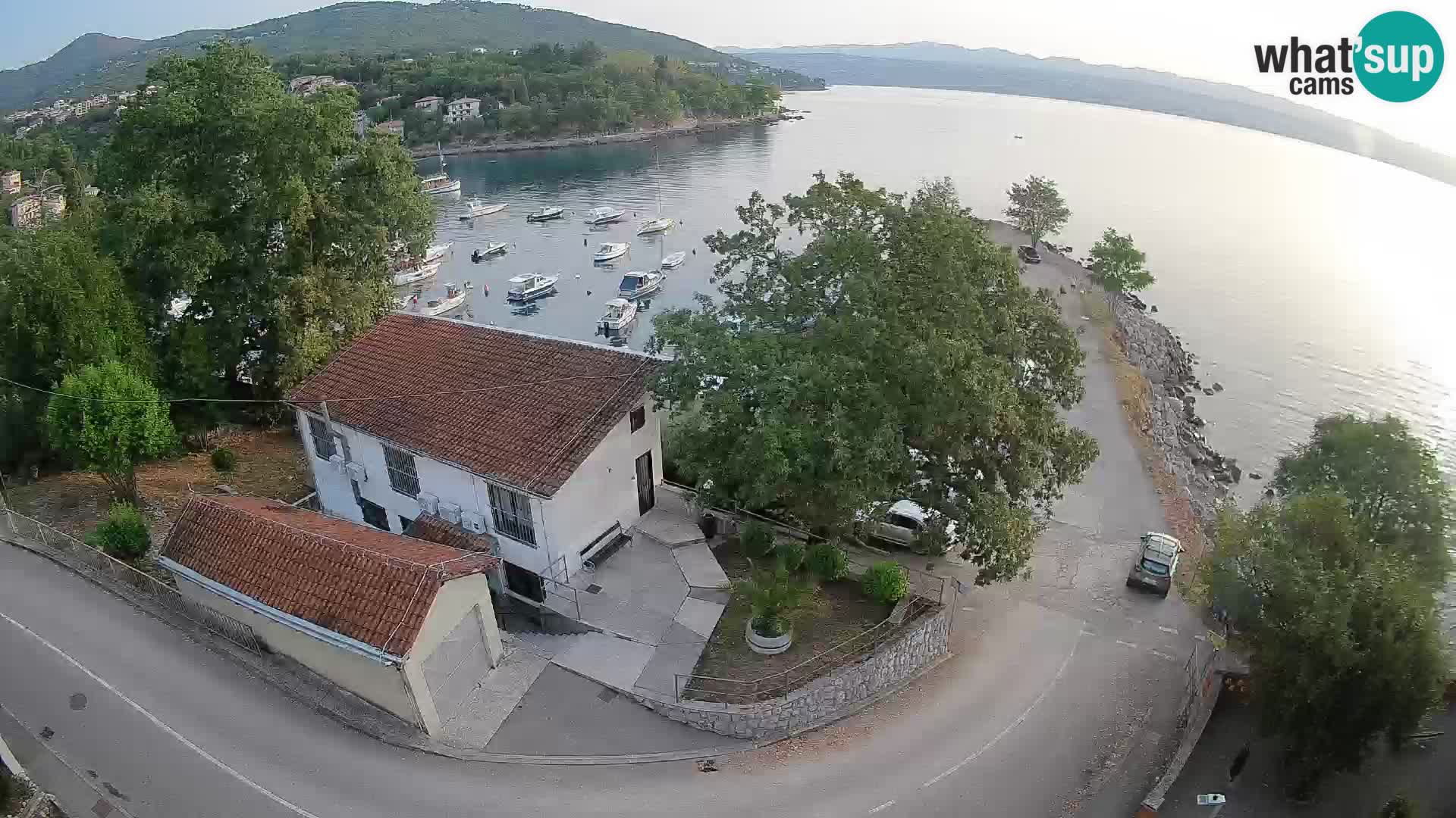 Webcam puerto de Ika – Vista en directo y luces de Opatija